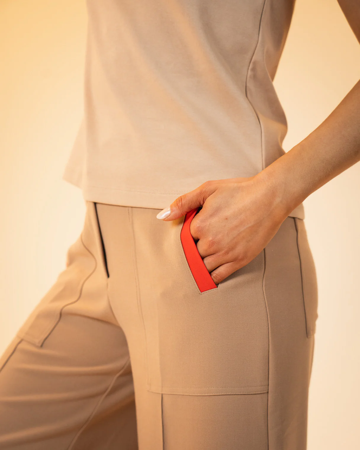 Comos Culottes (Taupe) - Image 4
