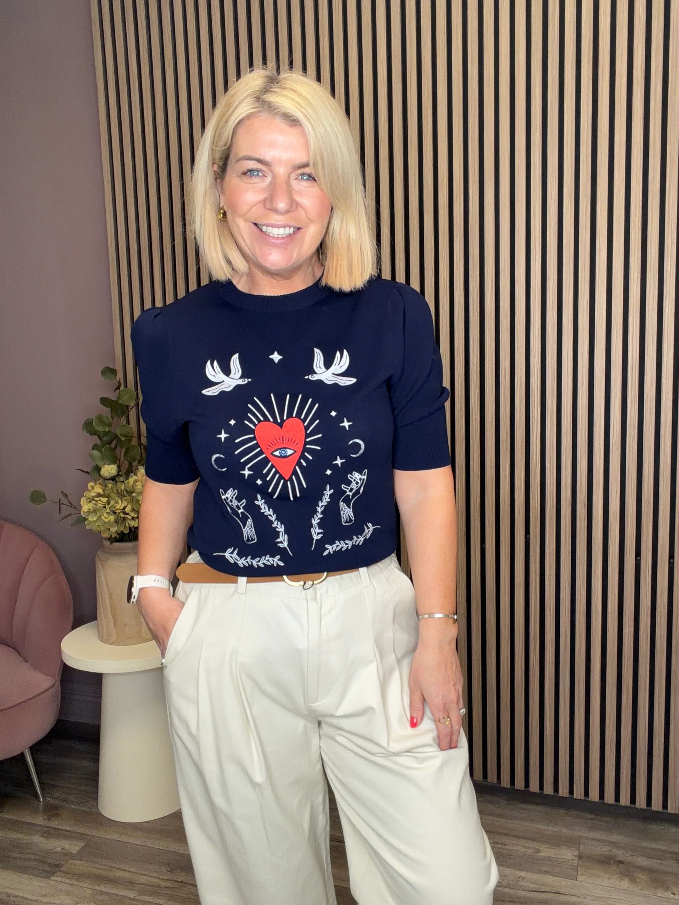Comte Sweater (Navy) - Image 2