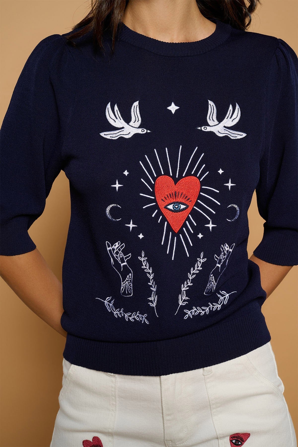 Comte Sweater (Navy) - Image 3
