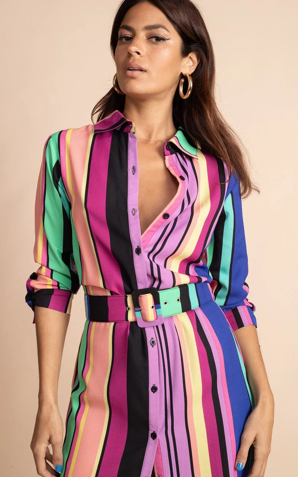 Alva Dress | Stripe (Multi) - Image 4