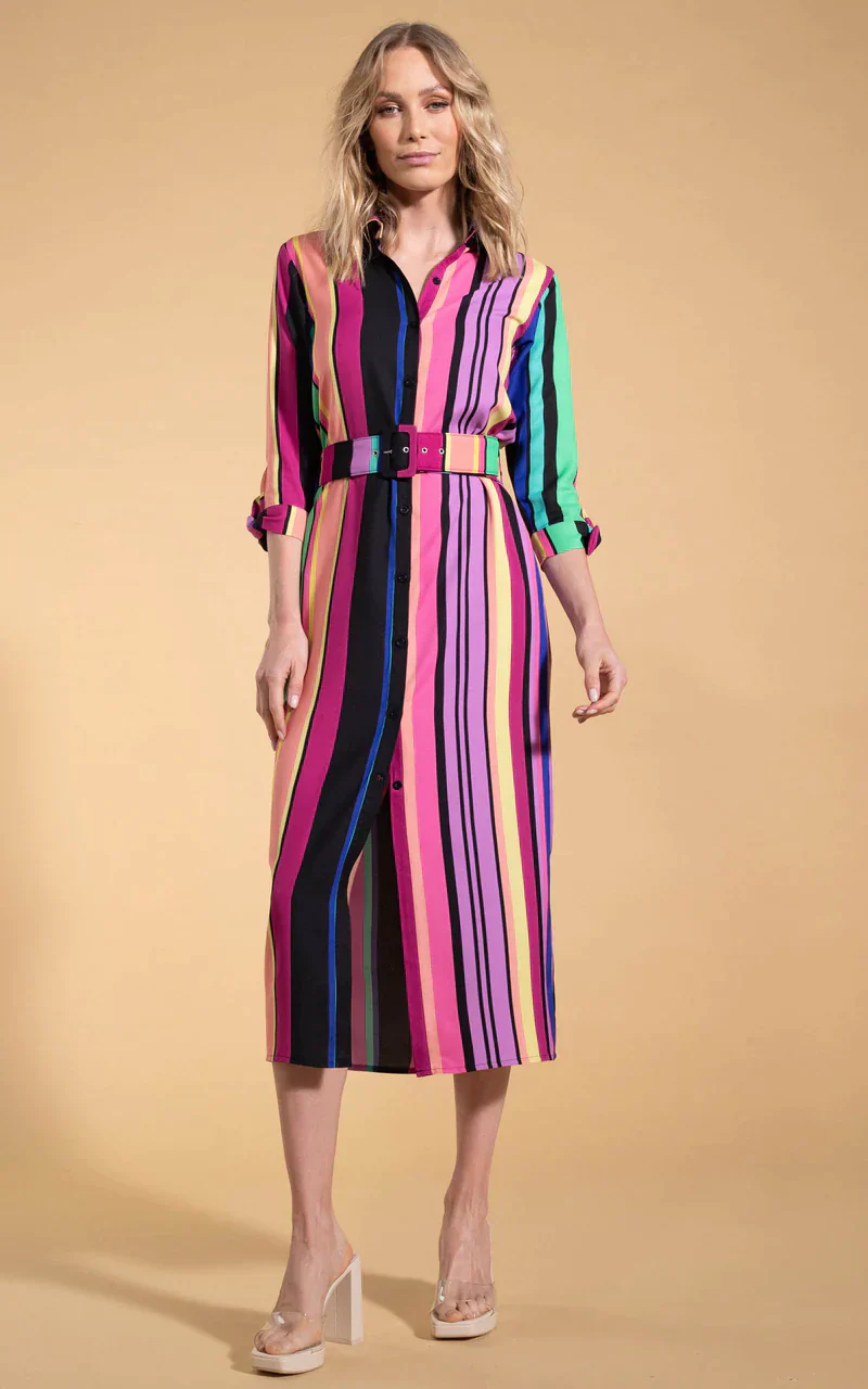 Alva Dress | Stripe (Multi) - Image 5