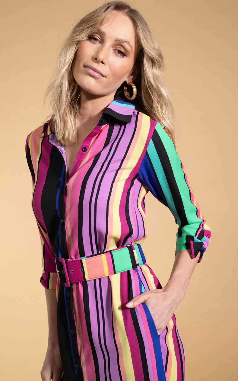 Alva Dress | Stripe (Multi) - Image 8
