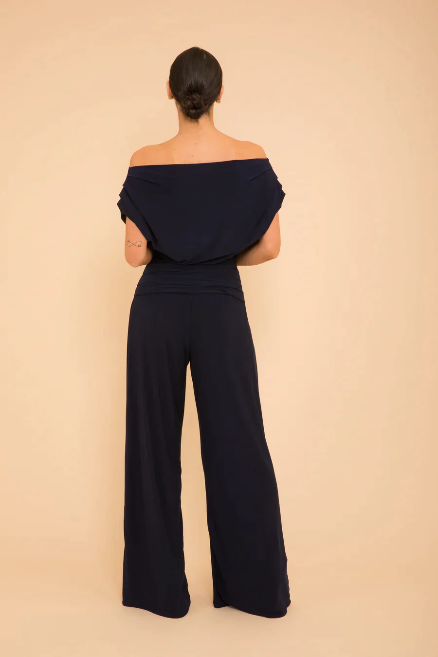 CARBON JERSEY JUMPSUIT (NAVY) CURVE - Image 4