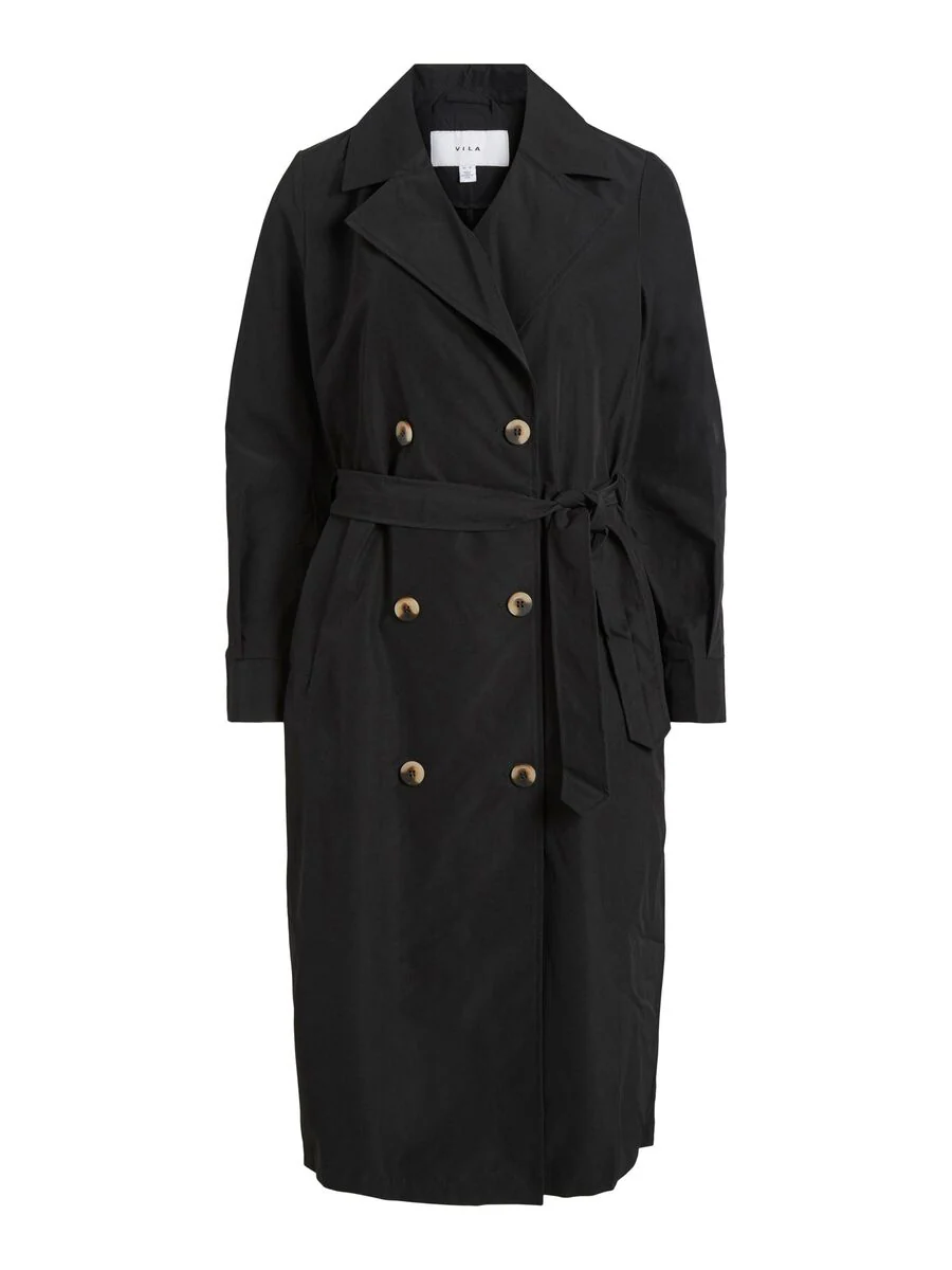 Ersin Long Trench Coat (Black) - Image 6