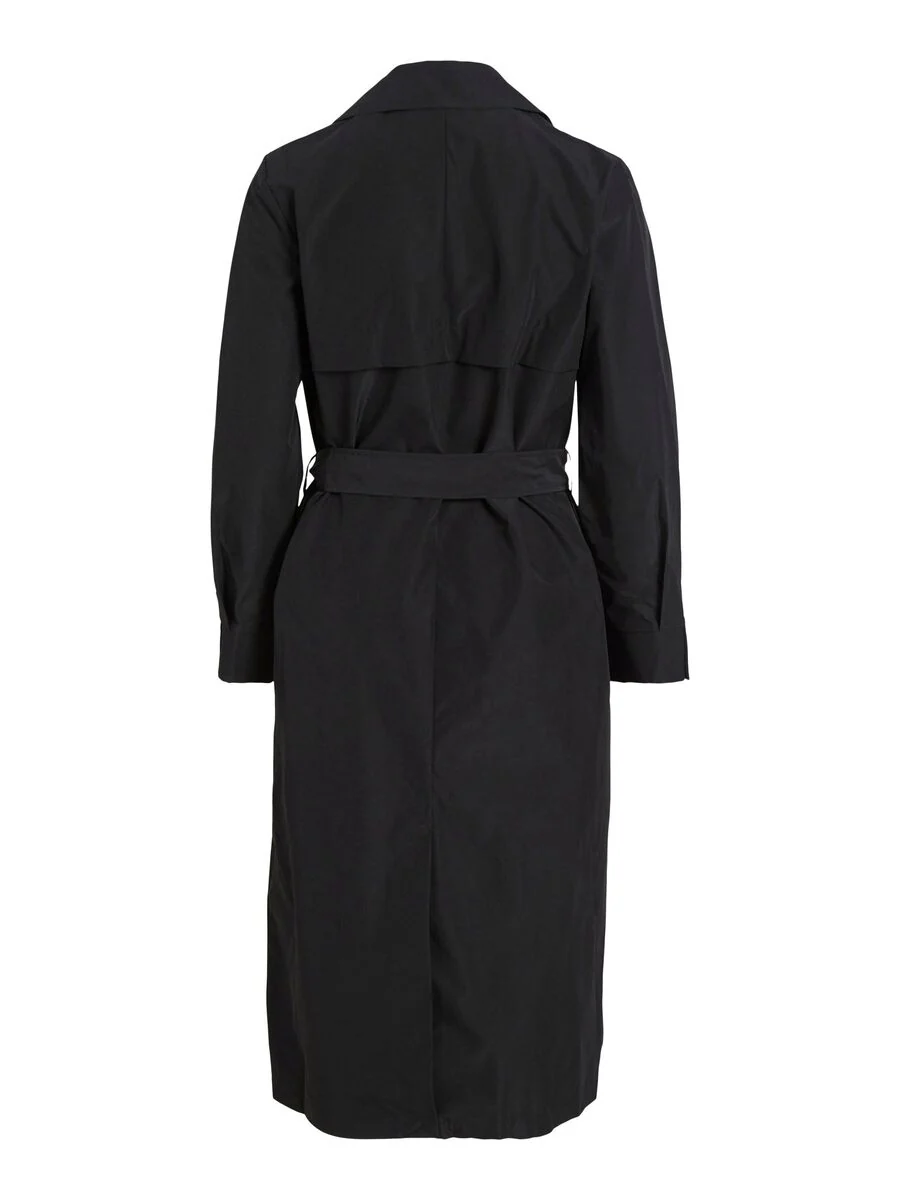 Ersin Long Trench Coat (Black) - Image 7