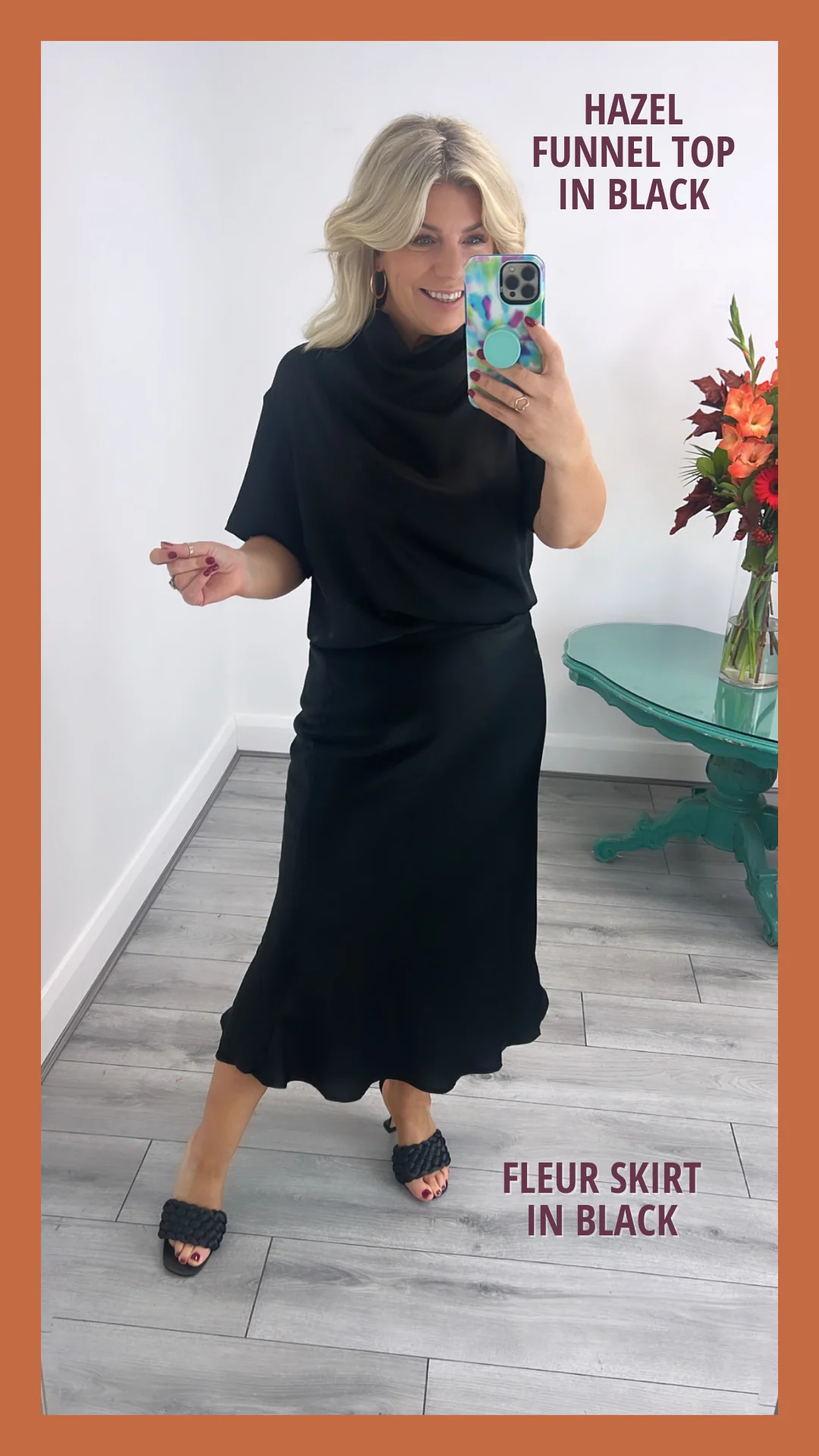 Fleur Skirt (Black) - Image 2
