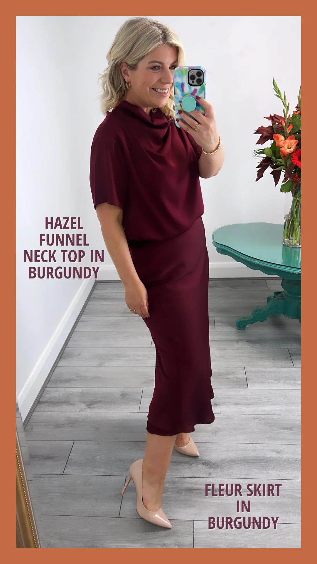 Hazel Top (Burgundy) - Image 2