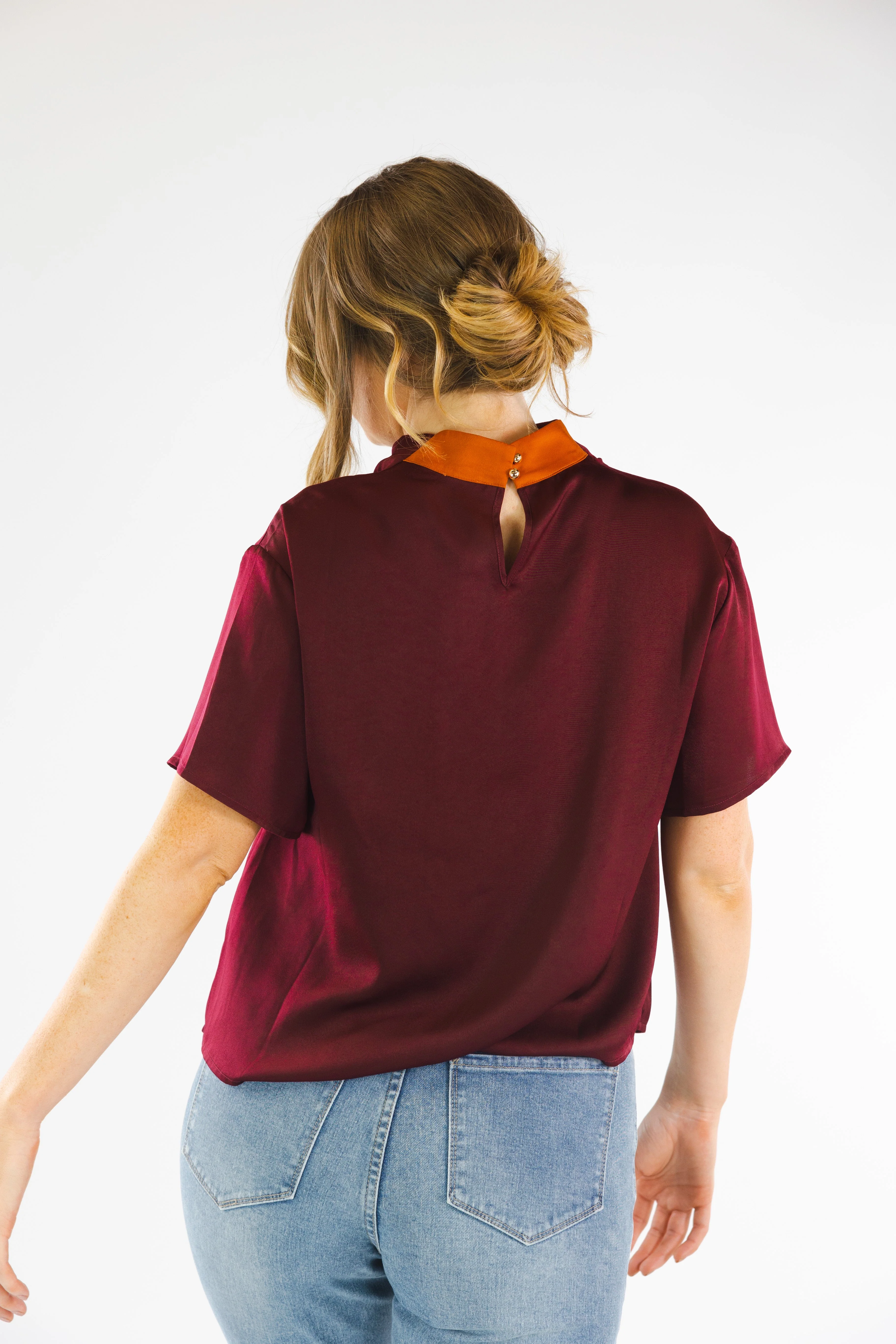 Hazel Top (Burgundy) - Image 3