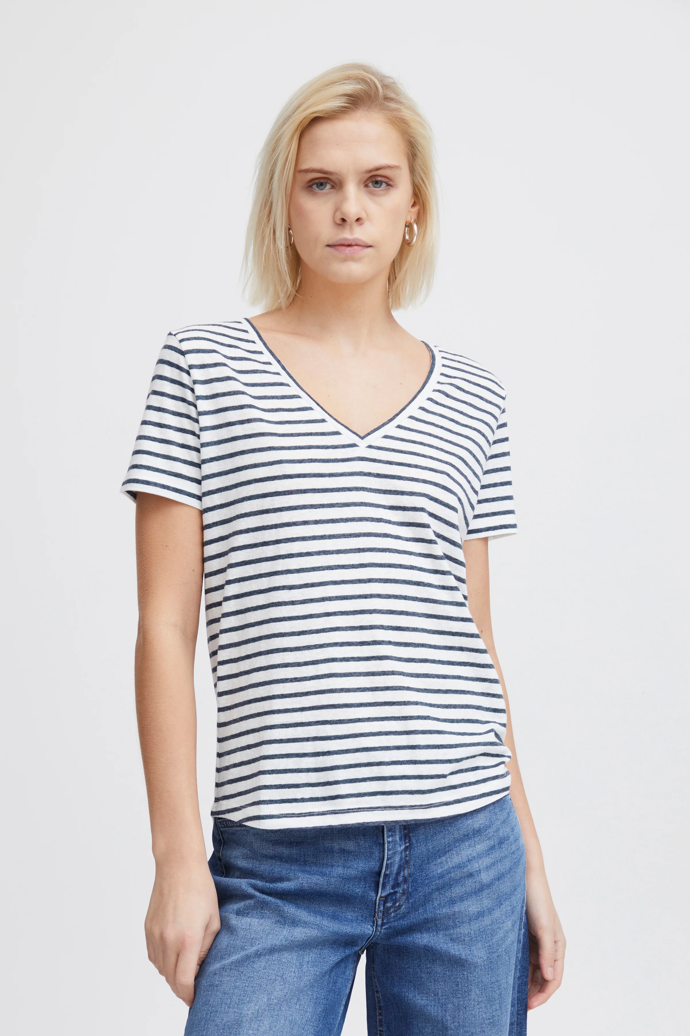 LIETTA T-SHIRT (TOTAL ECLIPSE STRIPE) - Image 2