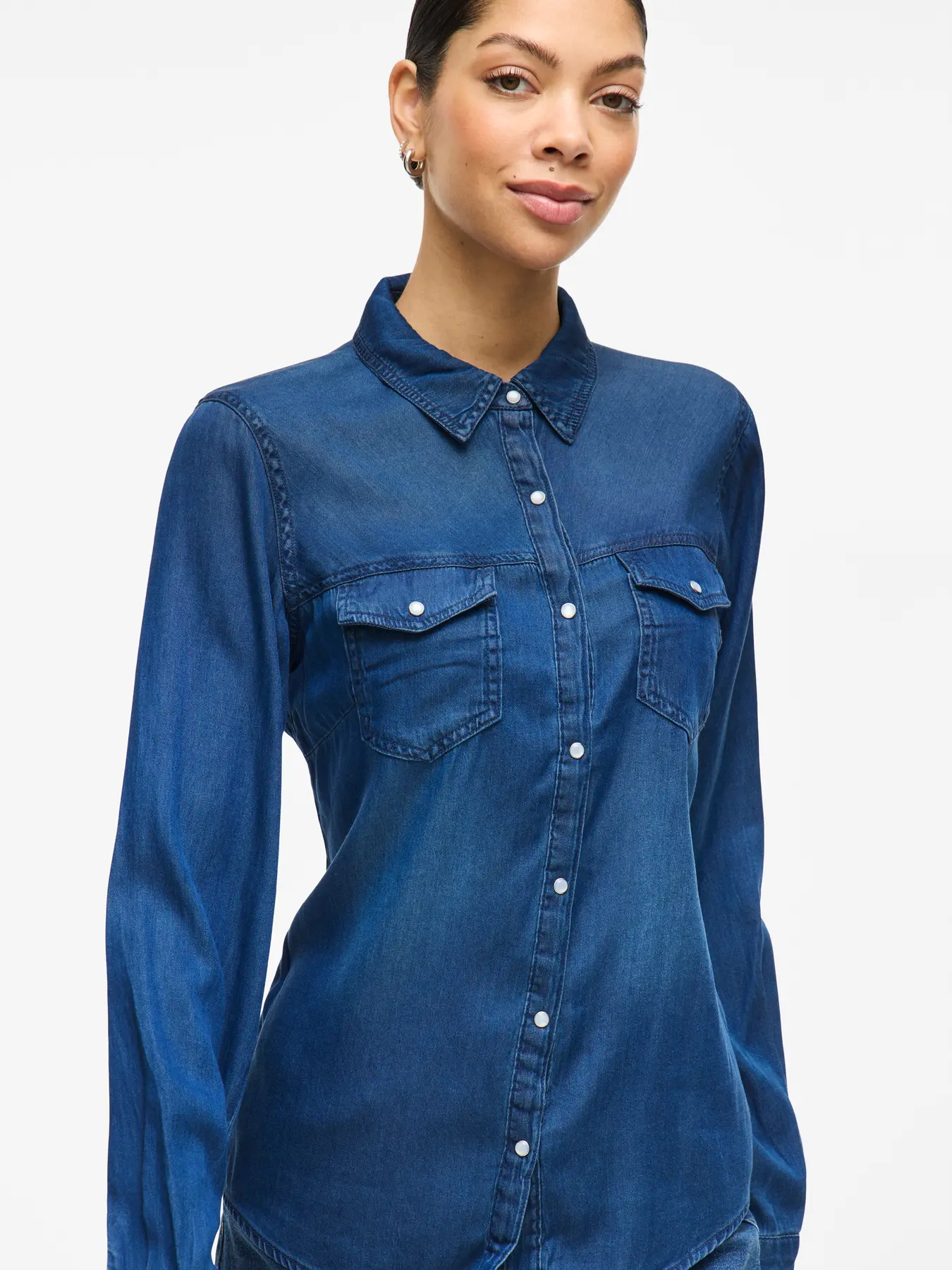 Luca Denim Shirt (Dark Wash) - Image 4