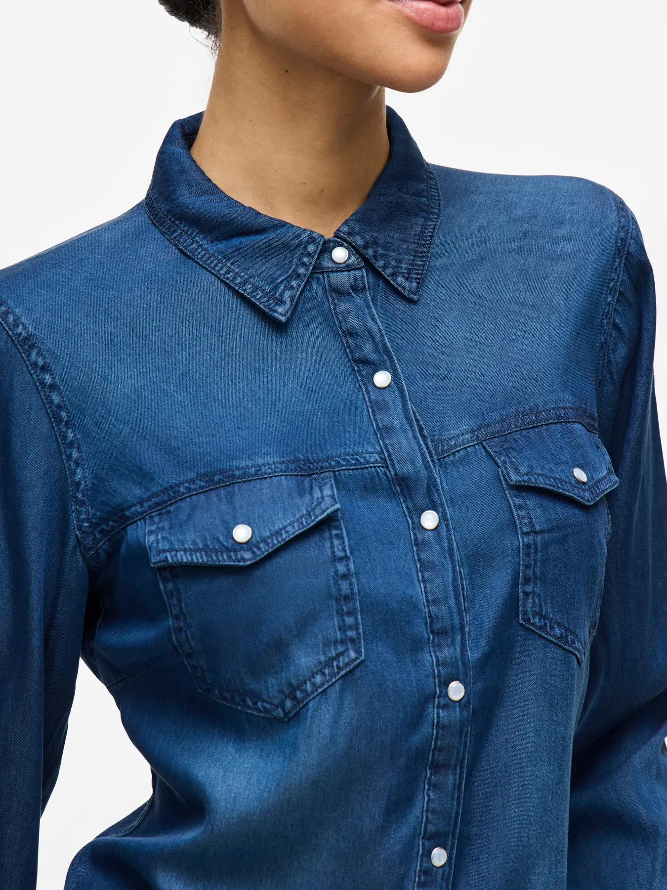 Luca Denim Shirt (Dark Wash) - Image 5