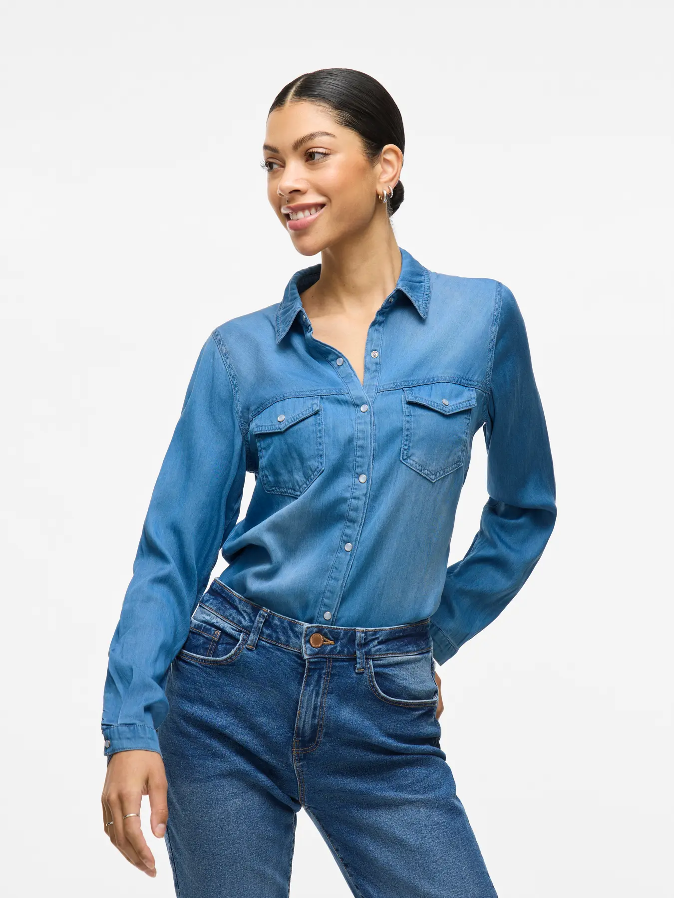 Luca Denim Shirt (Medium Blue) - Image 3