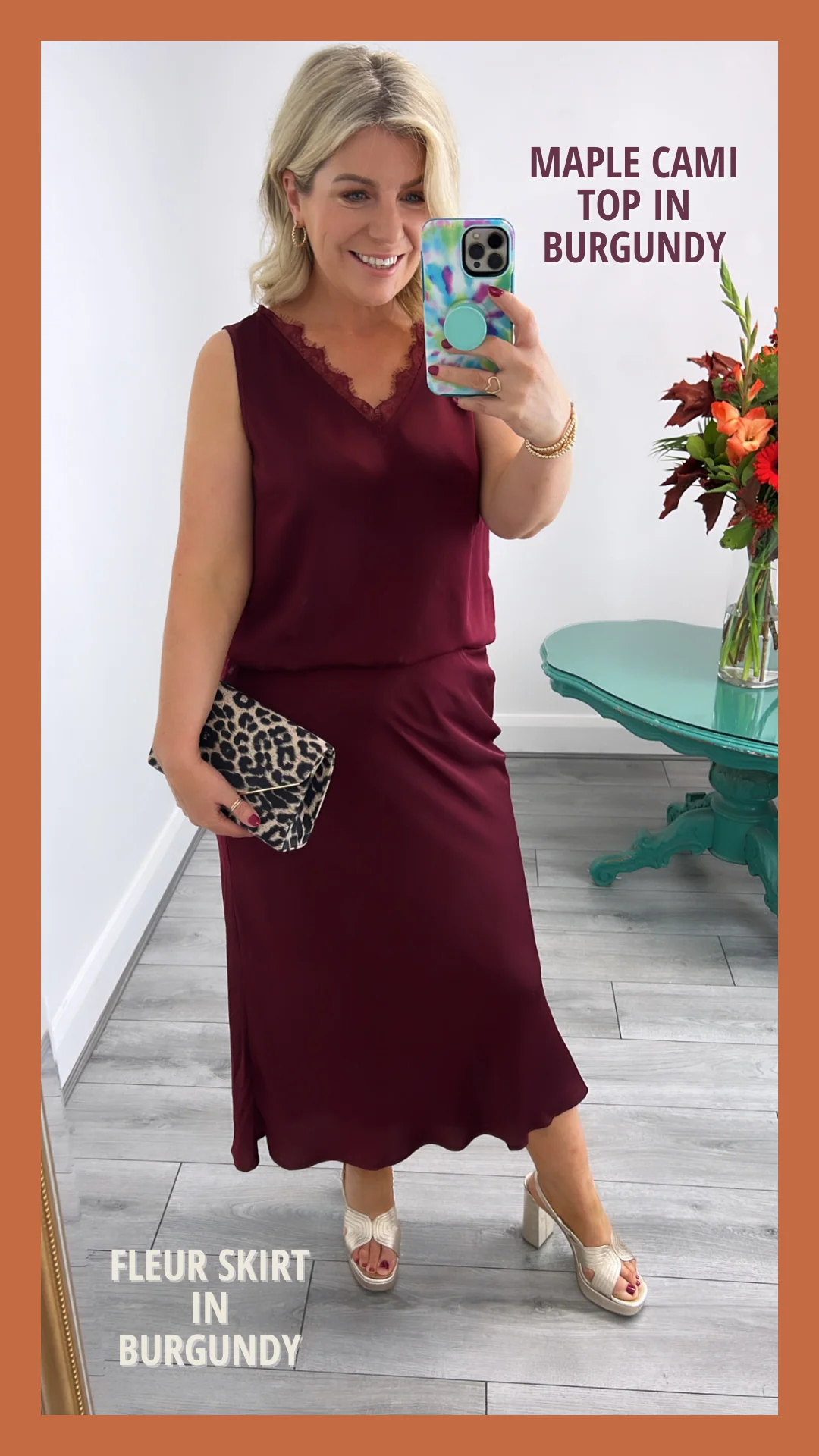 Maple Cami Top (Burgundy) - Image 2