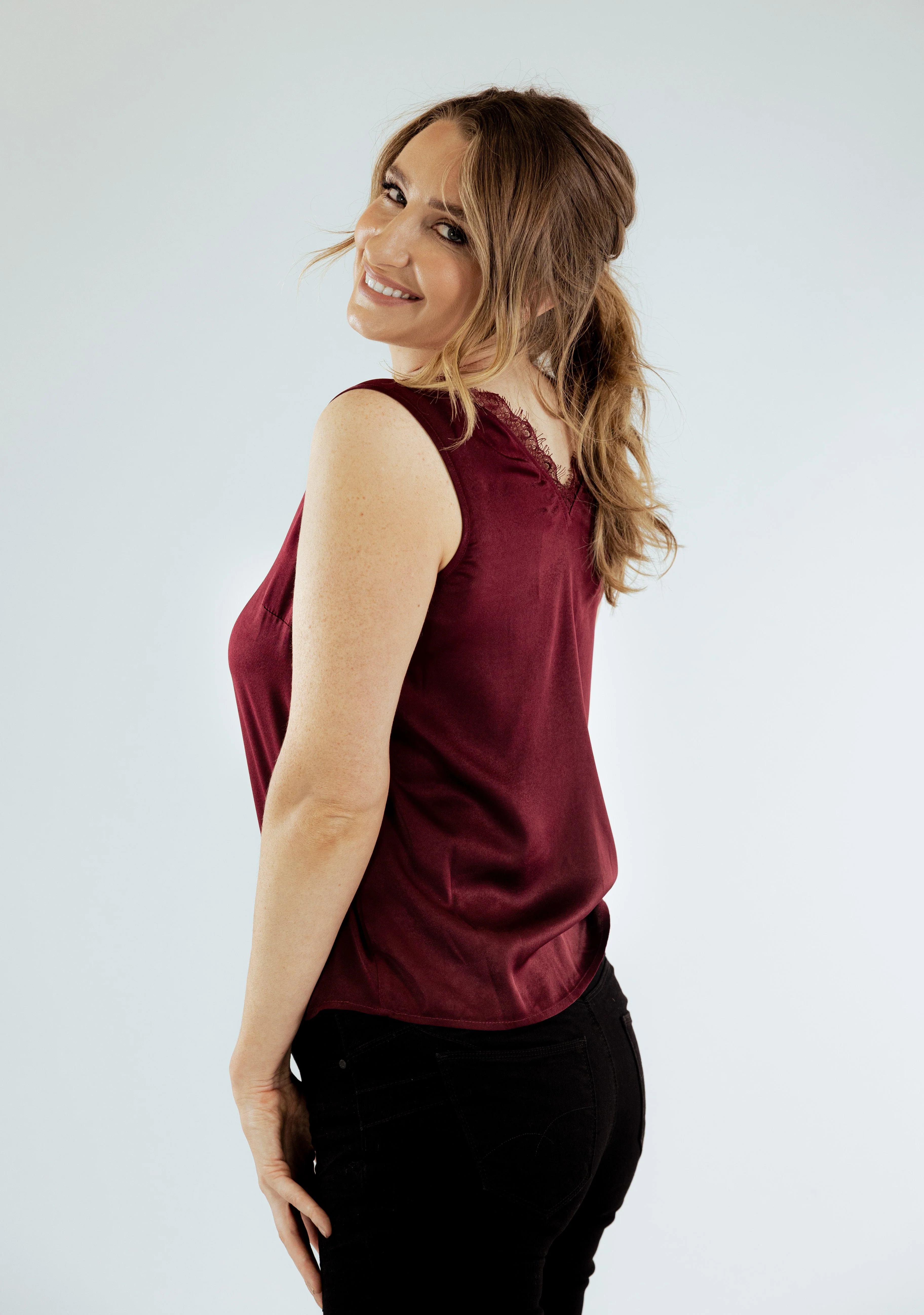 Maple Cami Top (Burgundy) - Image 4