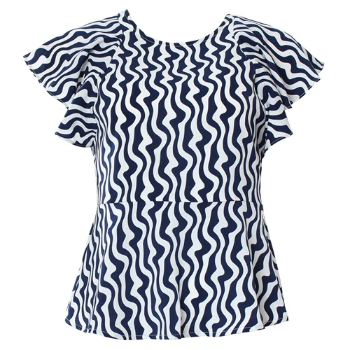 POLLY TOP (NAVY/WHITE) - Image 4