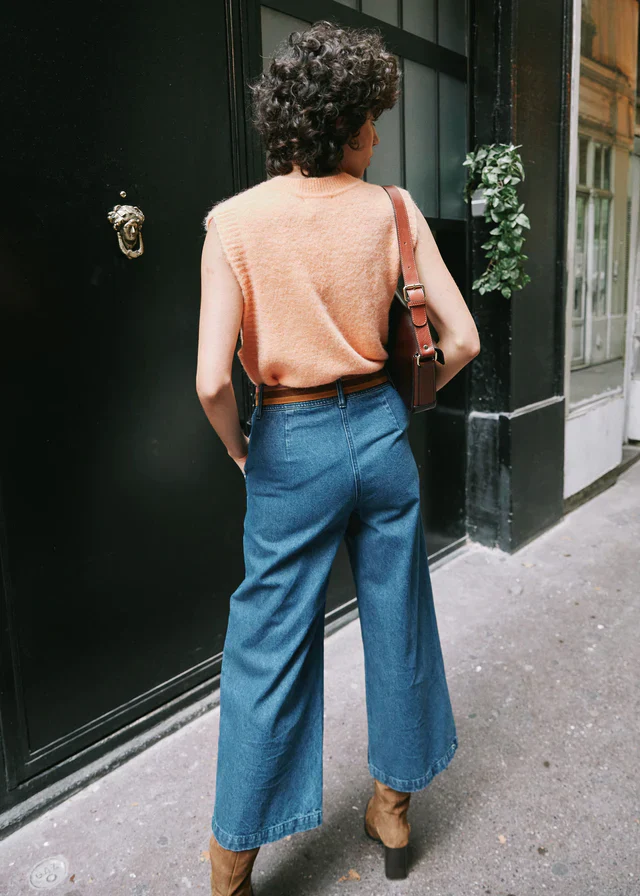 Prunella Wide Leg Jeans (Blue Wash) - Image 3