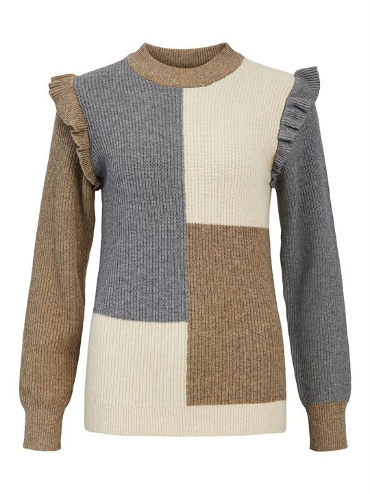 Reia Ruffle Jumper (Sandshell) - Image 2
