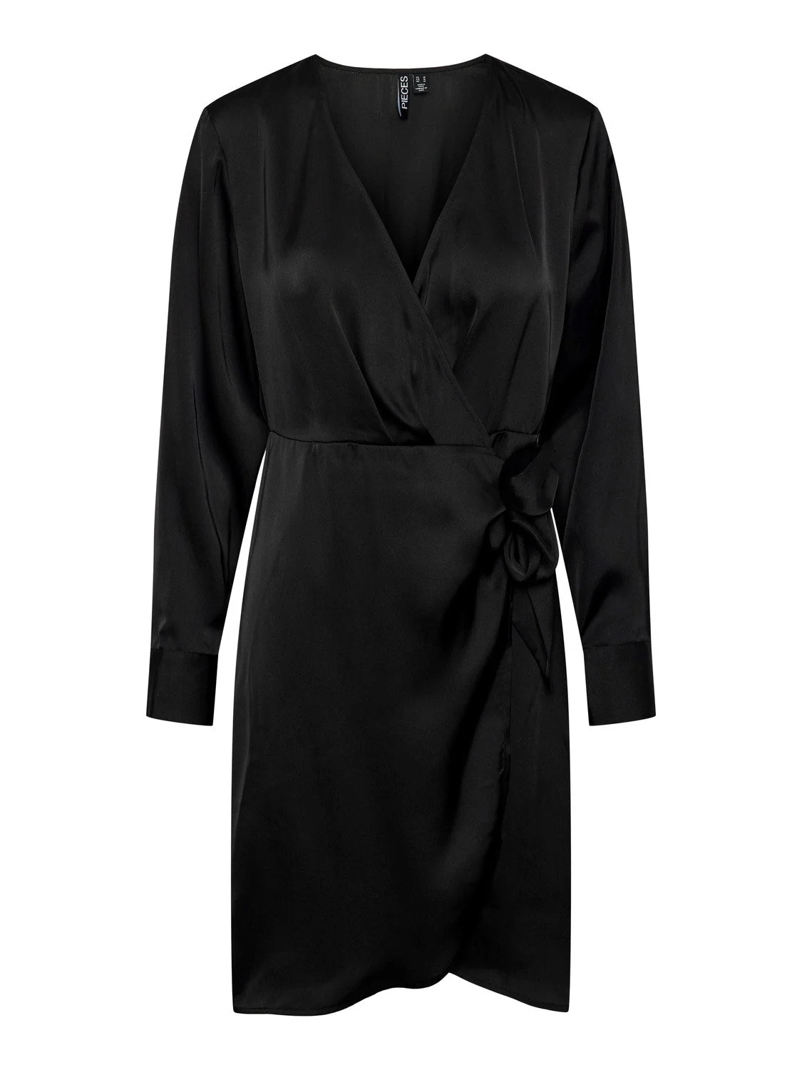 Julla Wrap Dress (Black) - Image 2