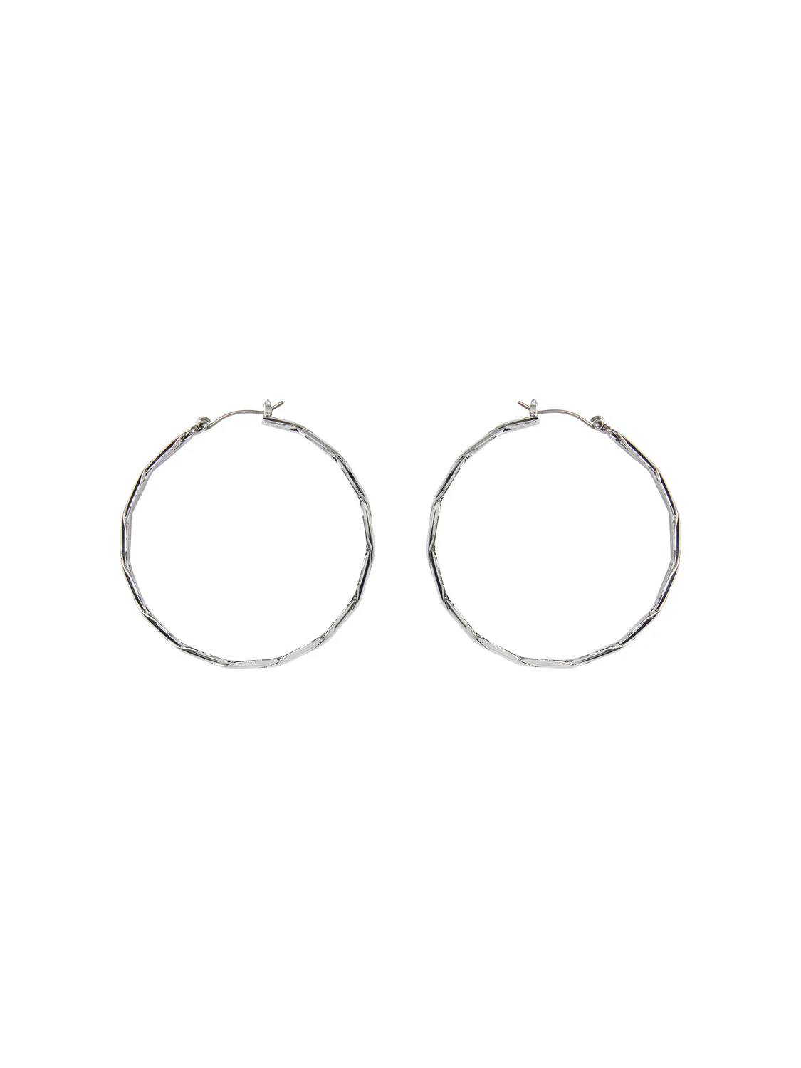 Sille Hoop Earrings (Silver)