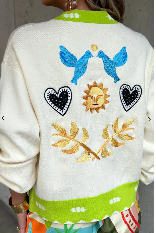 Cream Sundazed Summer Cardigan - Image 7