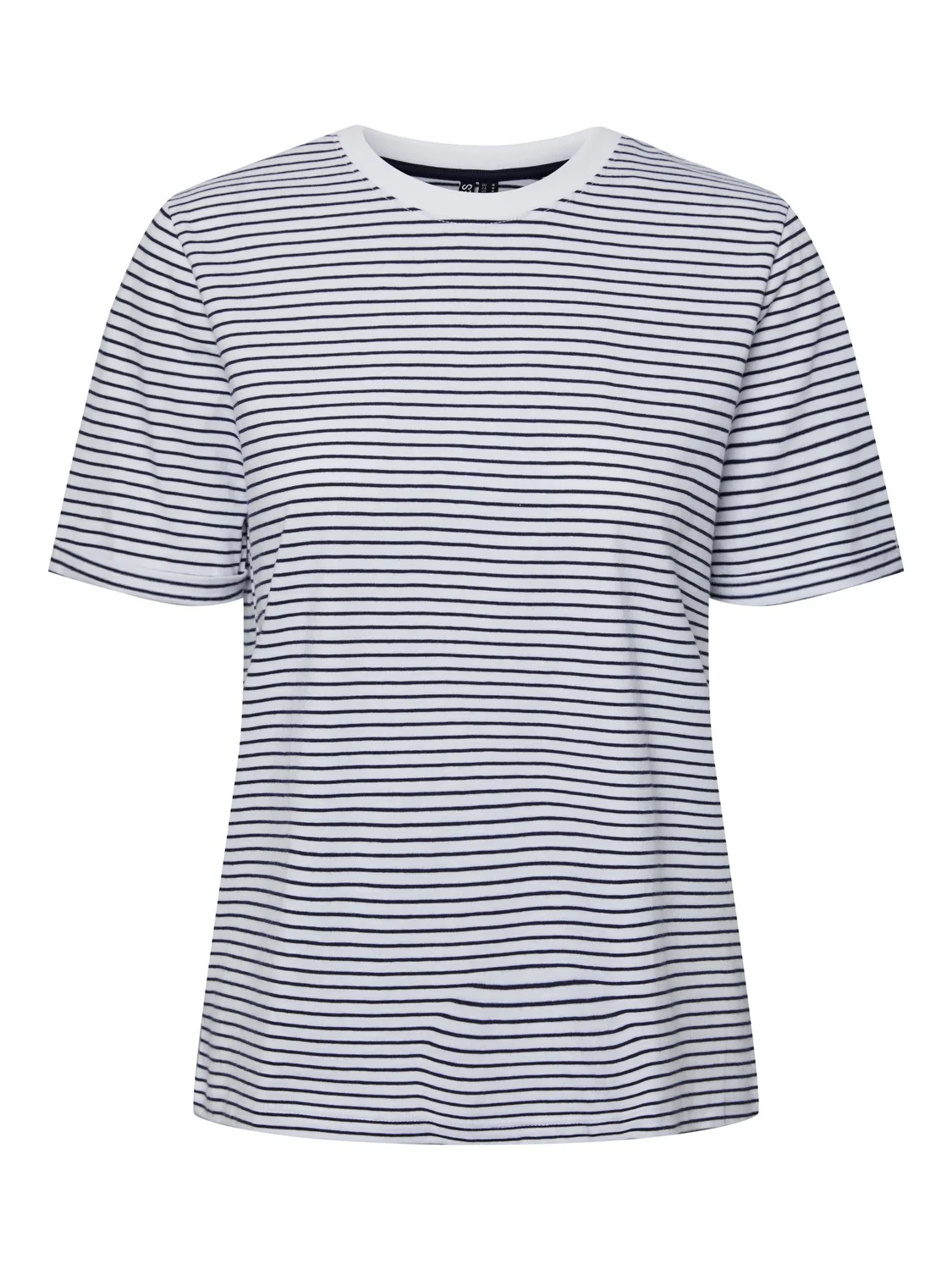 Cria Fold T-Shirt (Bright White MARITIME BLUE) - Image 4