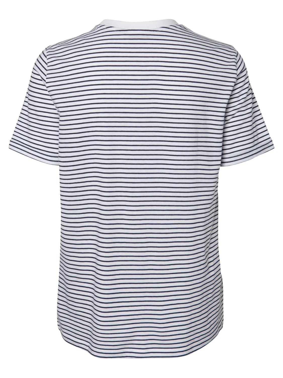 Cria Fold T-Shirt (Bright White MARITIME BLUE) - Image 5