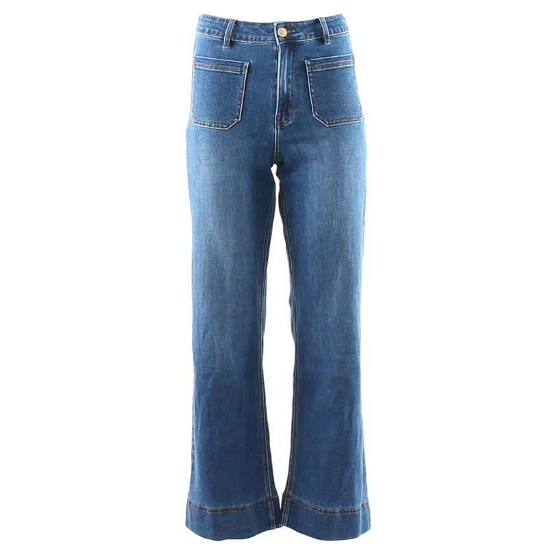 Cristal Wide Leg Jean Regular (Mid Wash) - Image 3