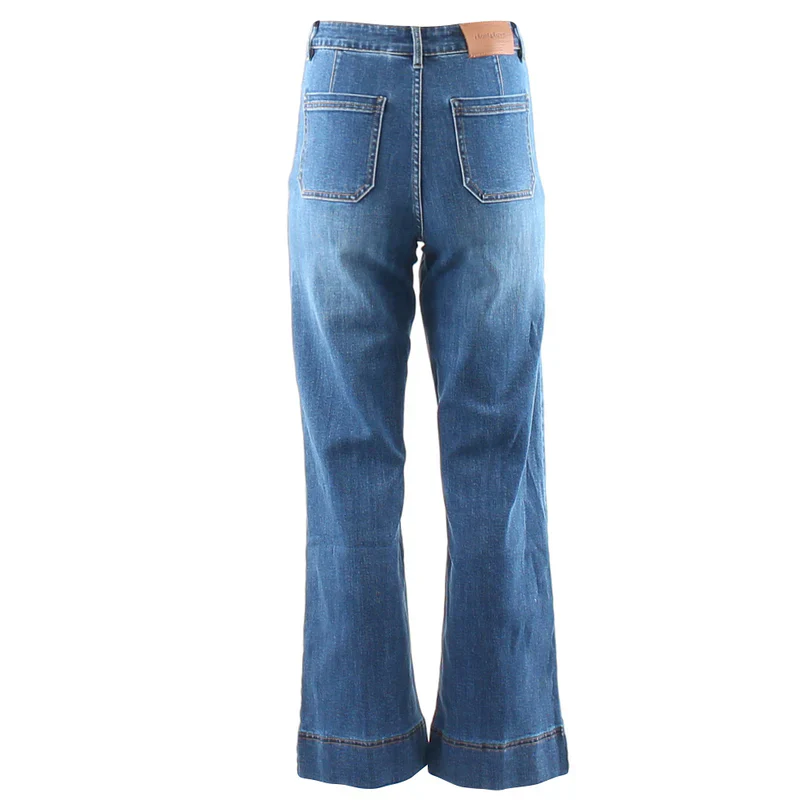 Cristal Wide Leg Jean Regular (Mid Wash) - Image 4