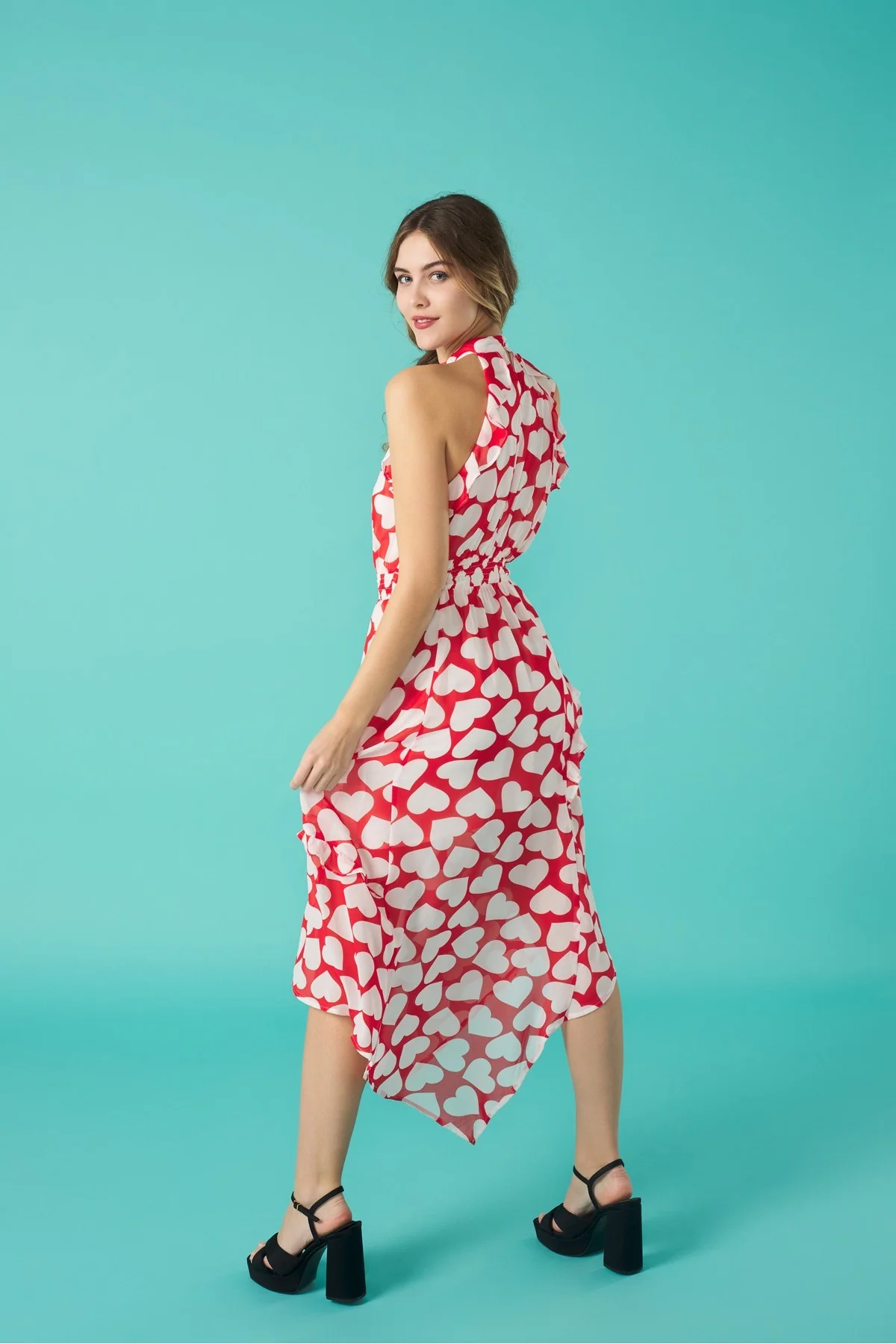 CURAZAO DRESS (RED & WHITE) - Image 3