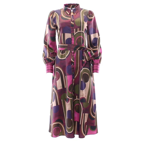 Cyra Shirt Dress (Pink) - Image 3