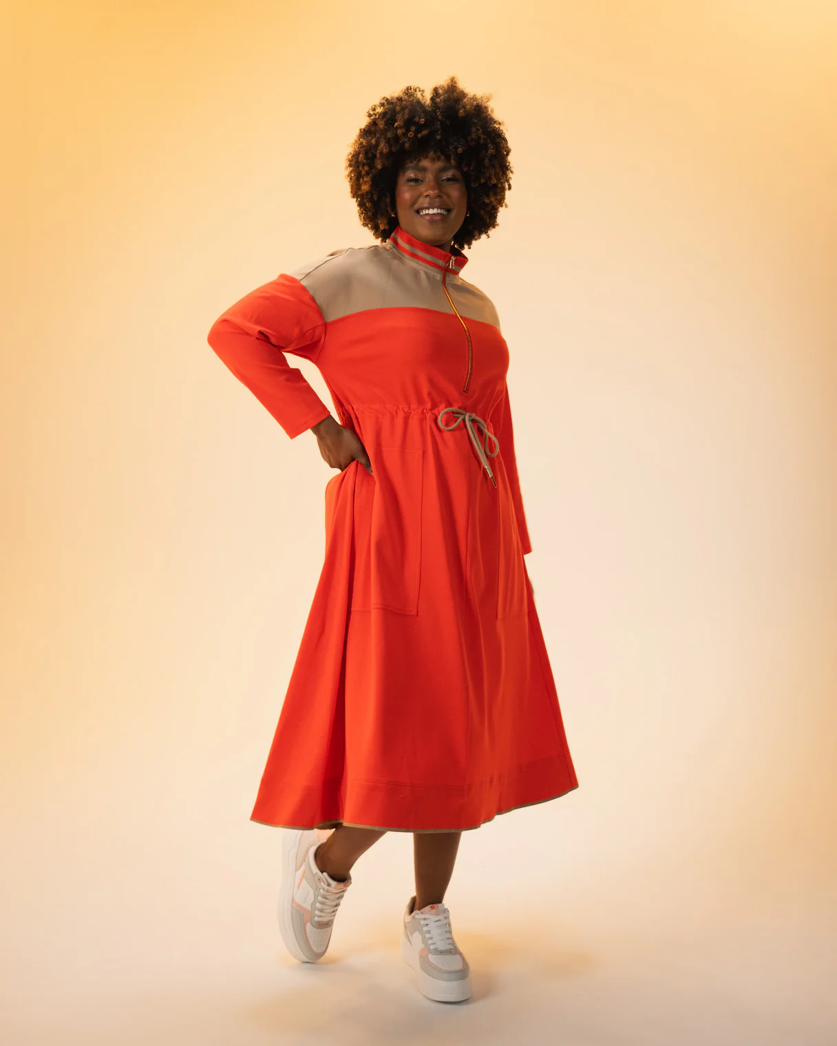 Daffodil Shirt Dress (Poppy) - Image 4