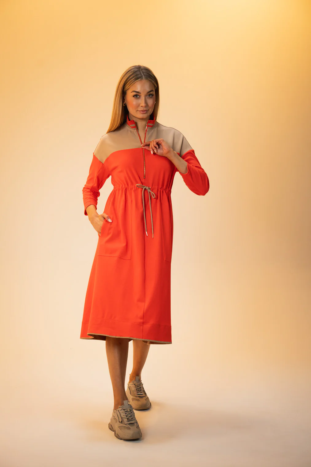 Daffodil Shirt Dress (Poppy) - Image 6
