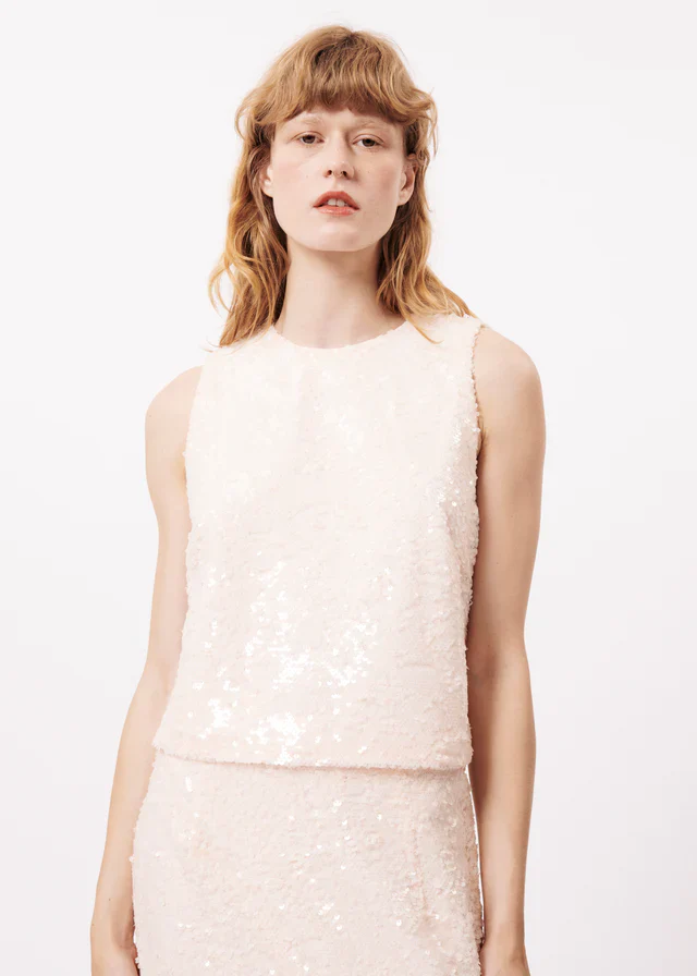 DAFNE SEQUIN TOP (CREAM) - Image 6