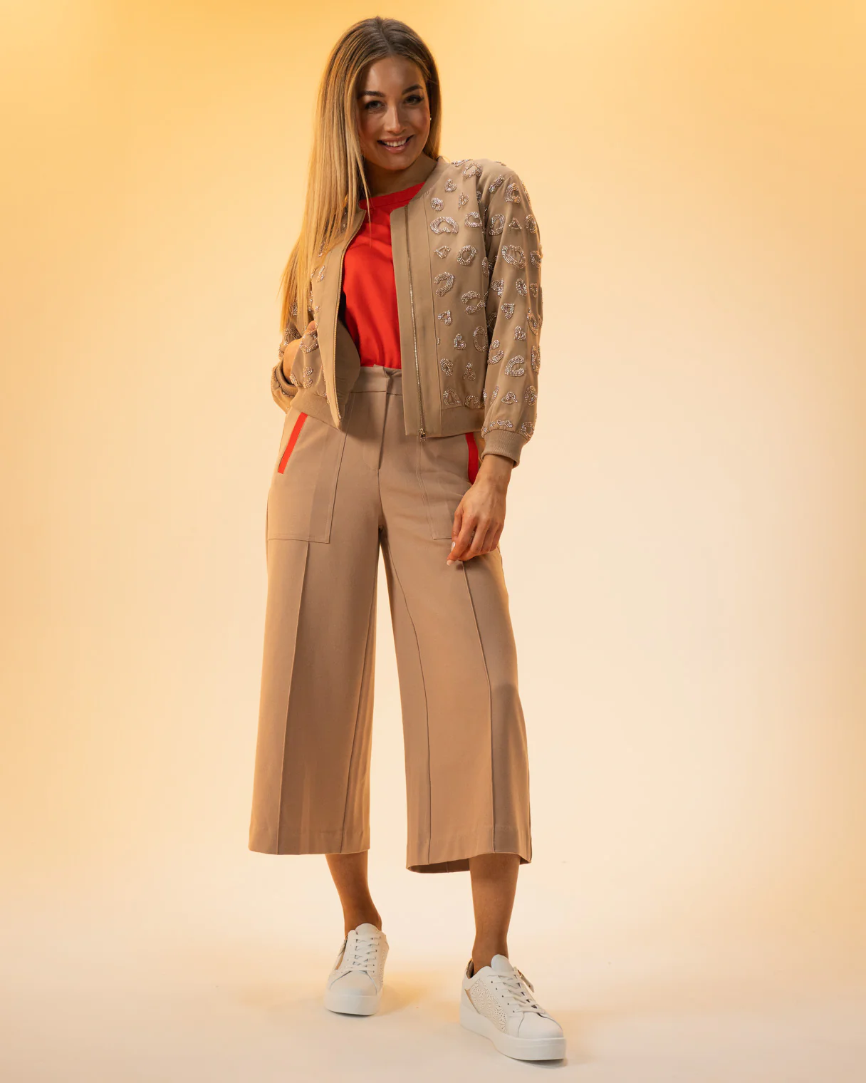 Dahlia Bomber (Taupe) - Image 7