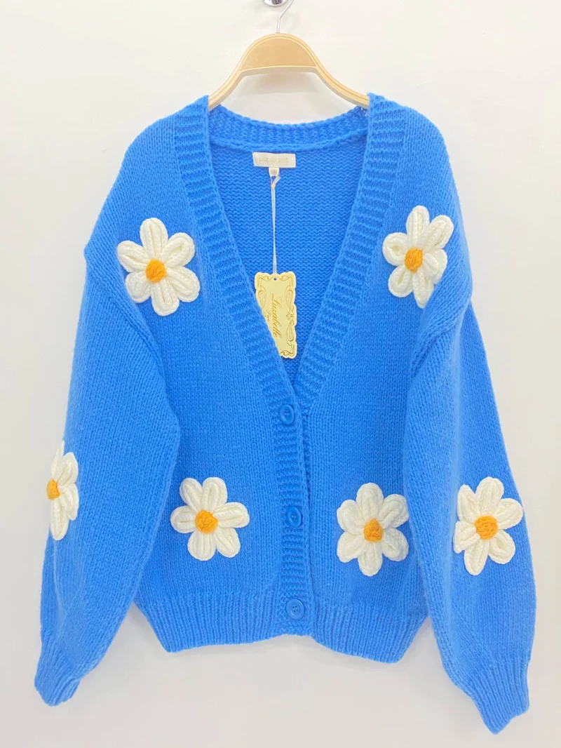 Daisy Cardigan (Blue) - Image 2