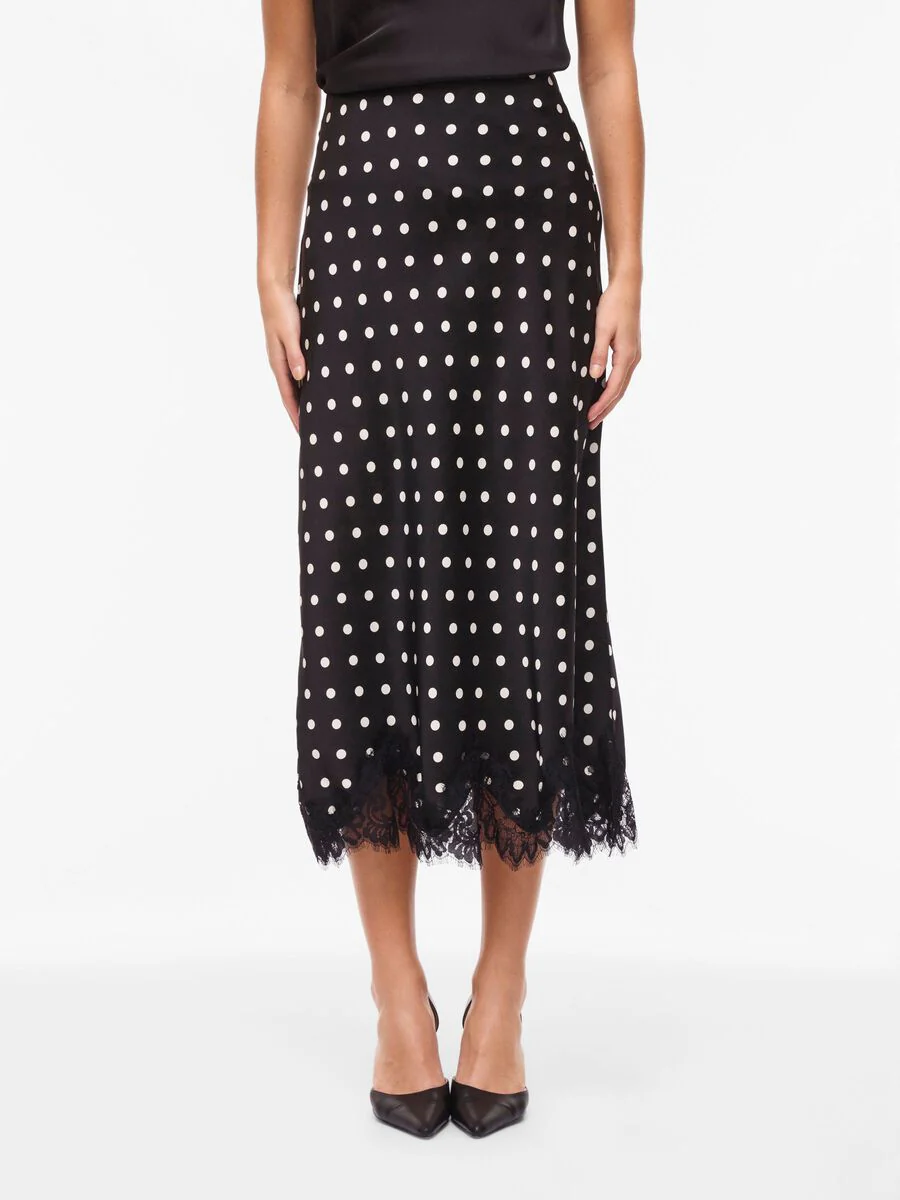 Dale Ankle Skirt (Black/White) - Image 5