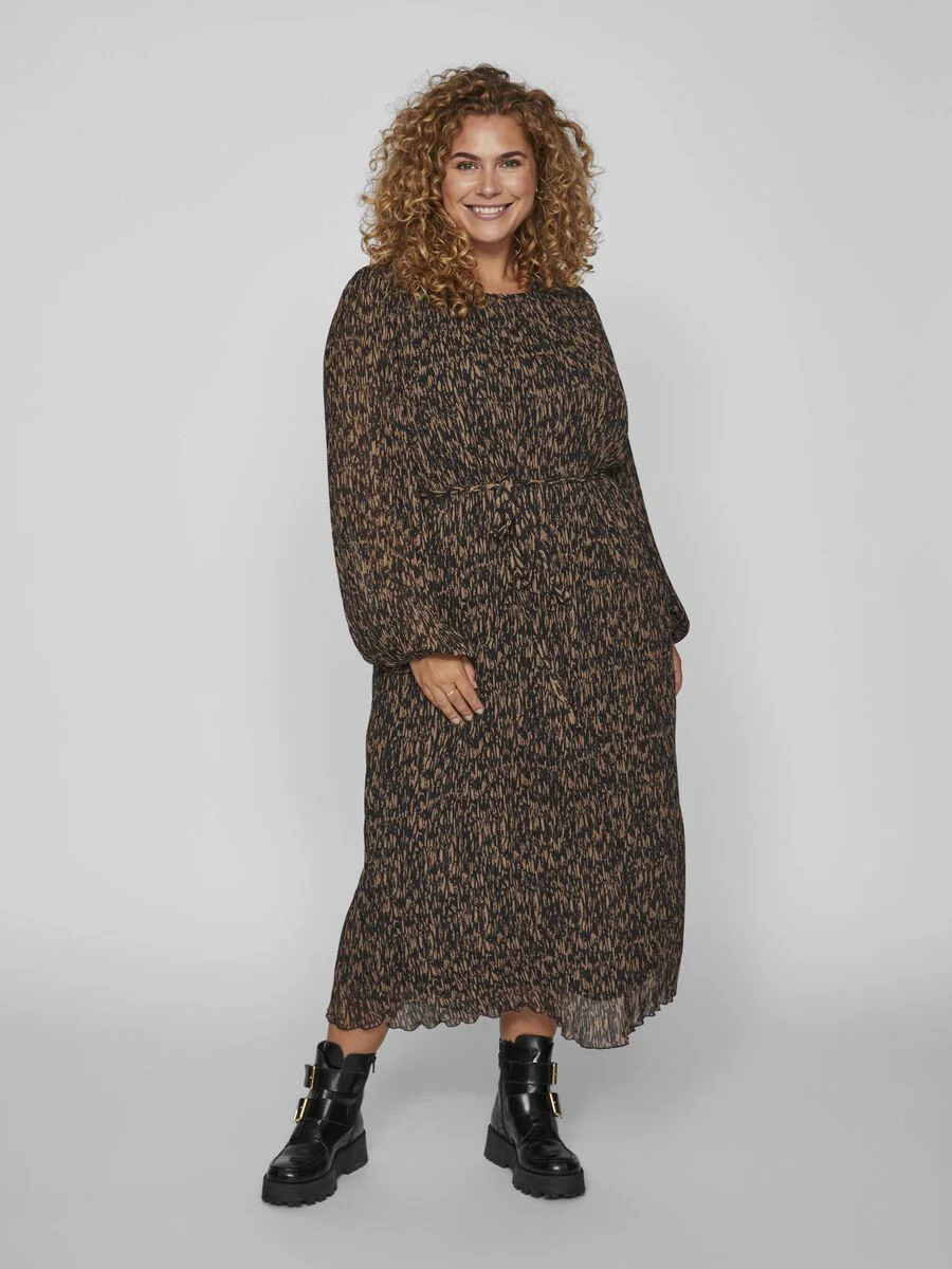 Daliana Midi Dress (Black Graphic) - Image 2