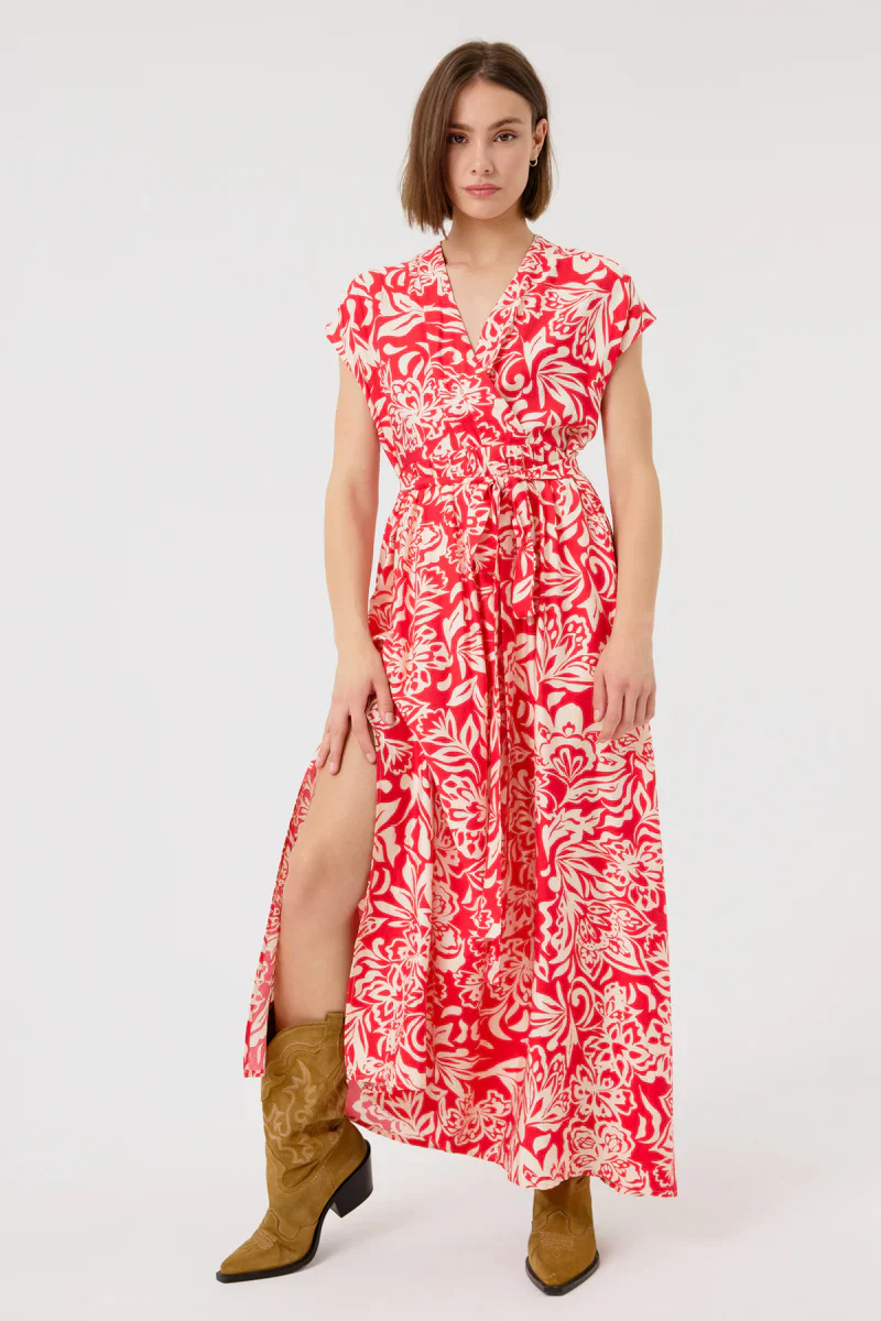 Danna Sleeveless Dress (Red) - Image 2