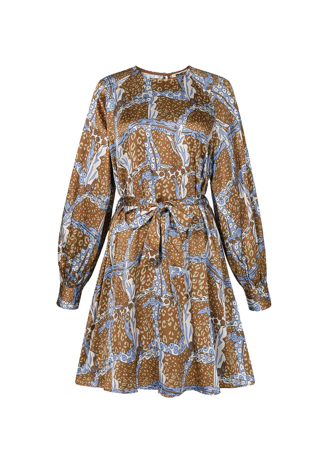 Daudet Mini Dress (Leo/Ochre) - Image 5
