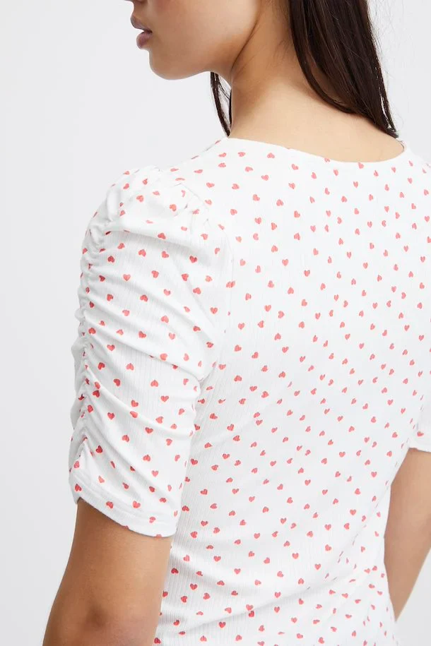 Debby T-Shirt (Cloud Dancer/Heart) - Image 4