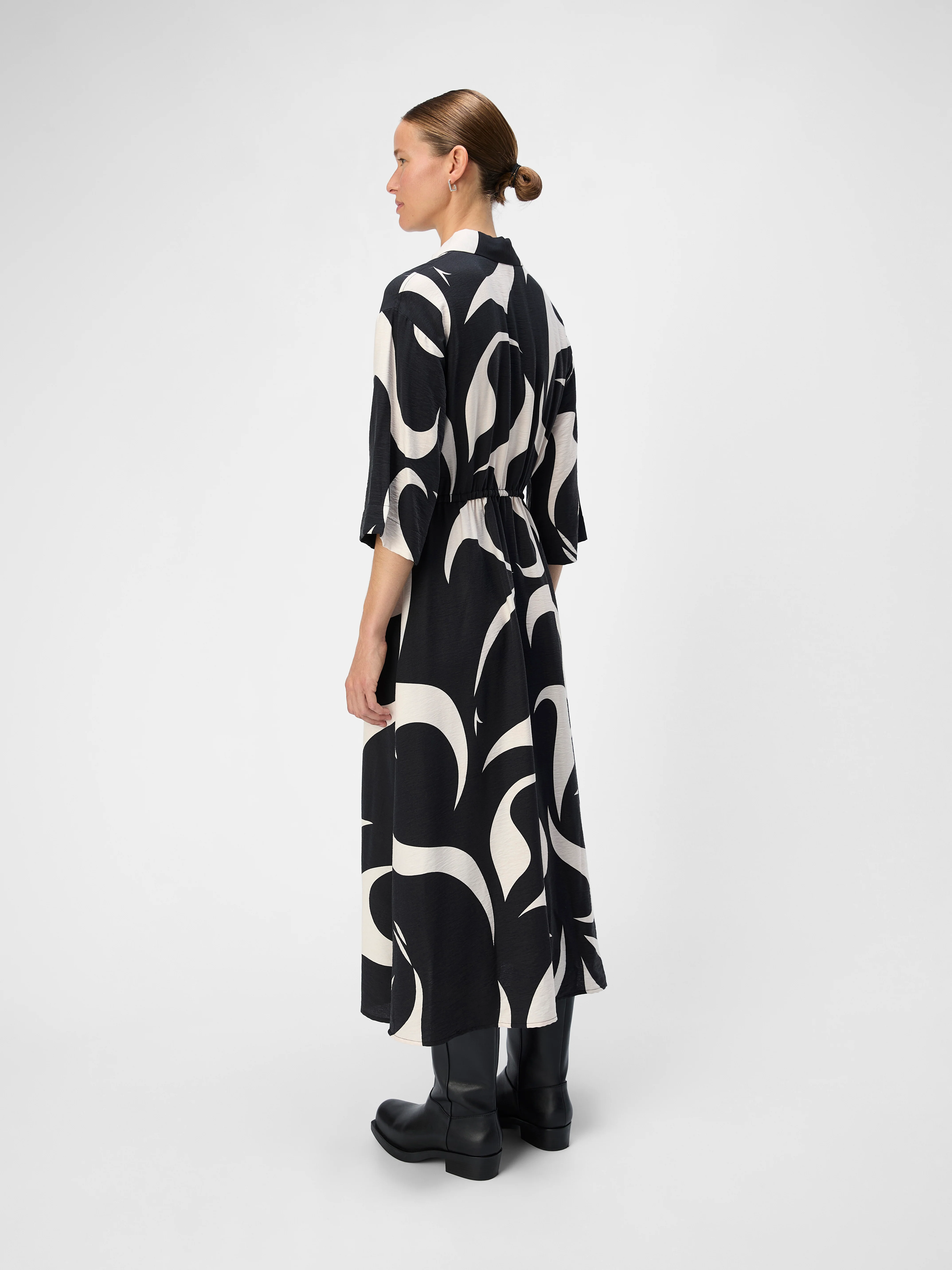 Demi Shirt Dress (Black) - Image 3
