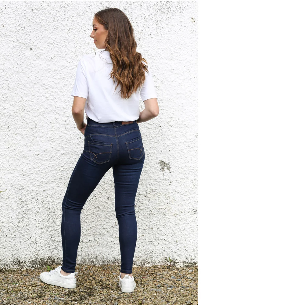 DERRY SKINNY JEAN SHORT (DARK INDIGO) - Image 2