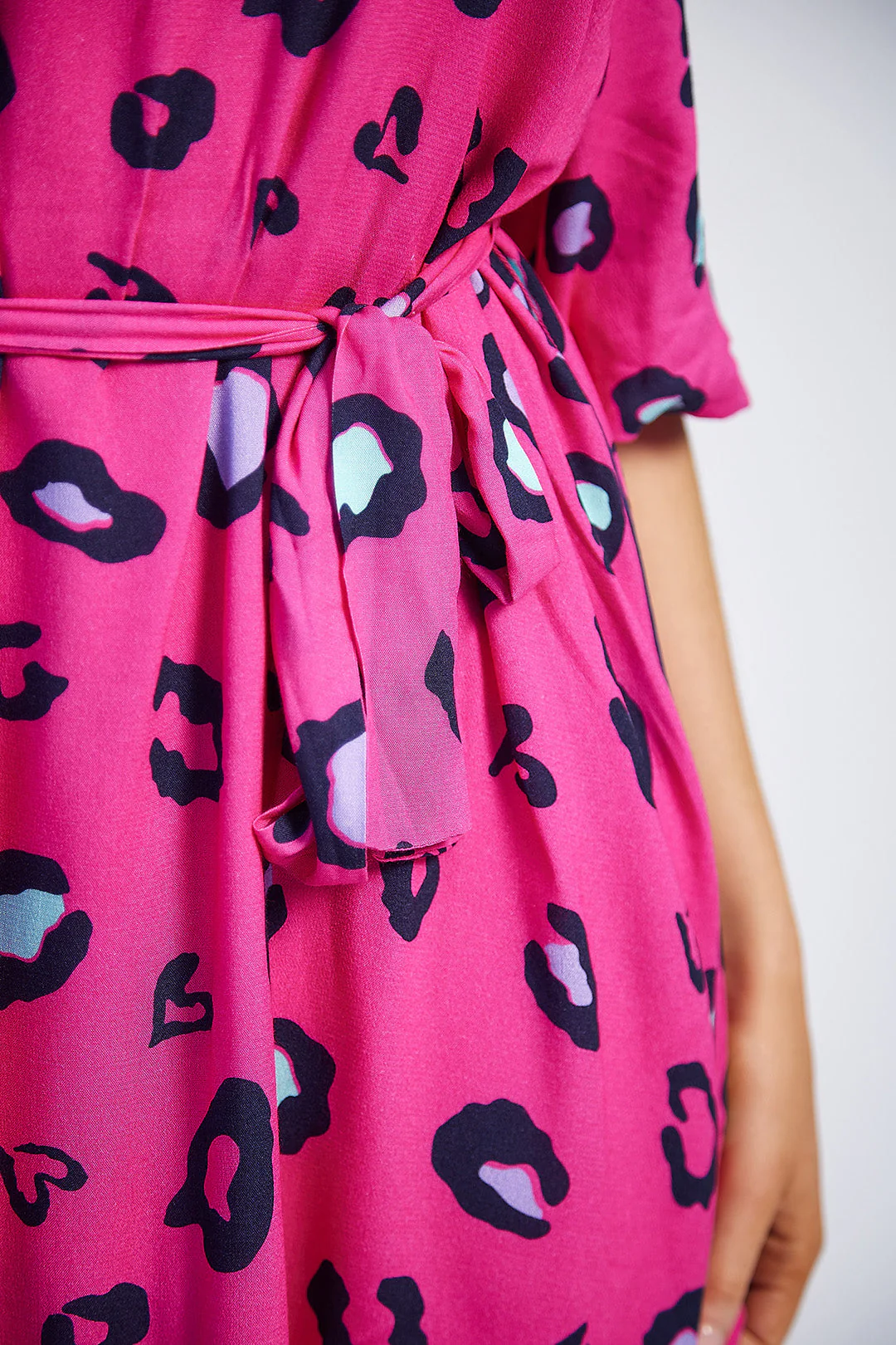Derval Tunic Dress (Pink Print) - Image 6