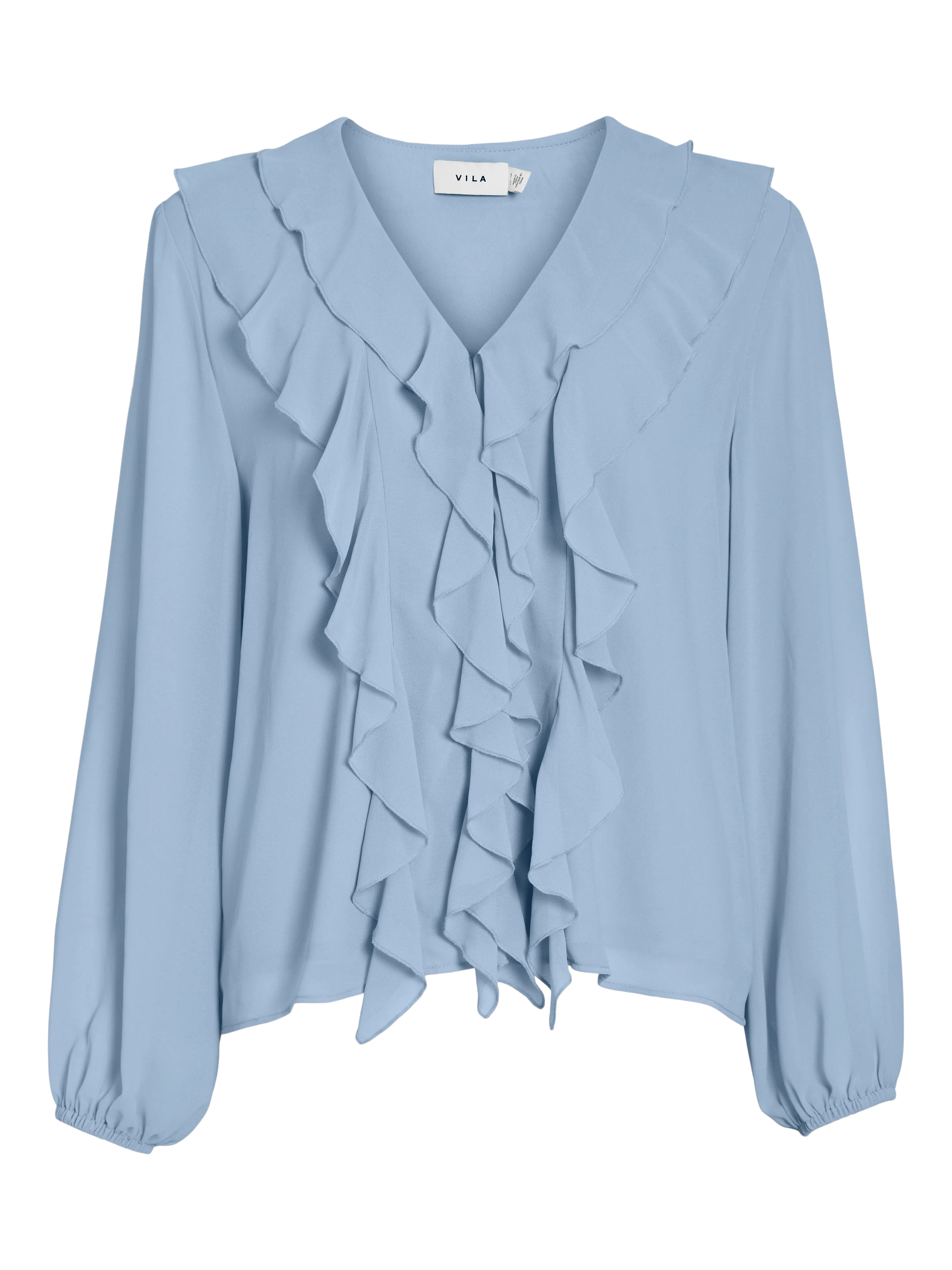 Diane Frill V-Neck Top (Kentucky Blue) - Image 5