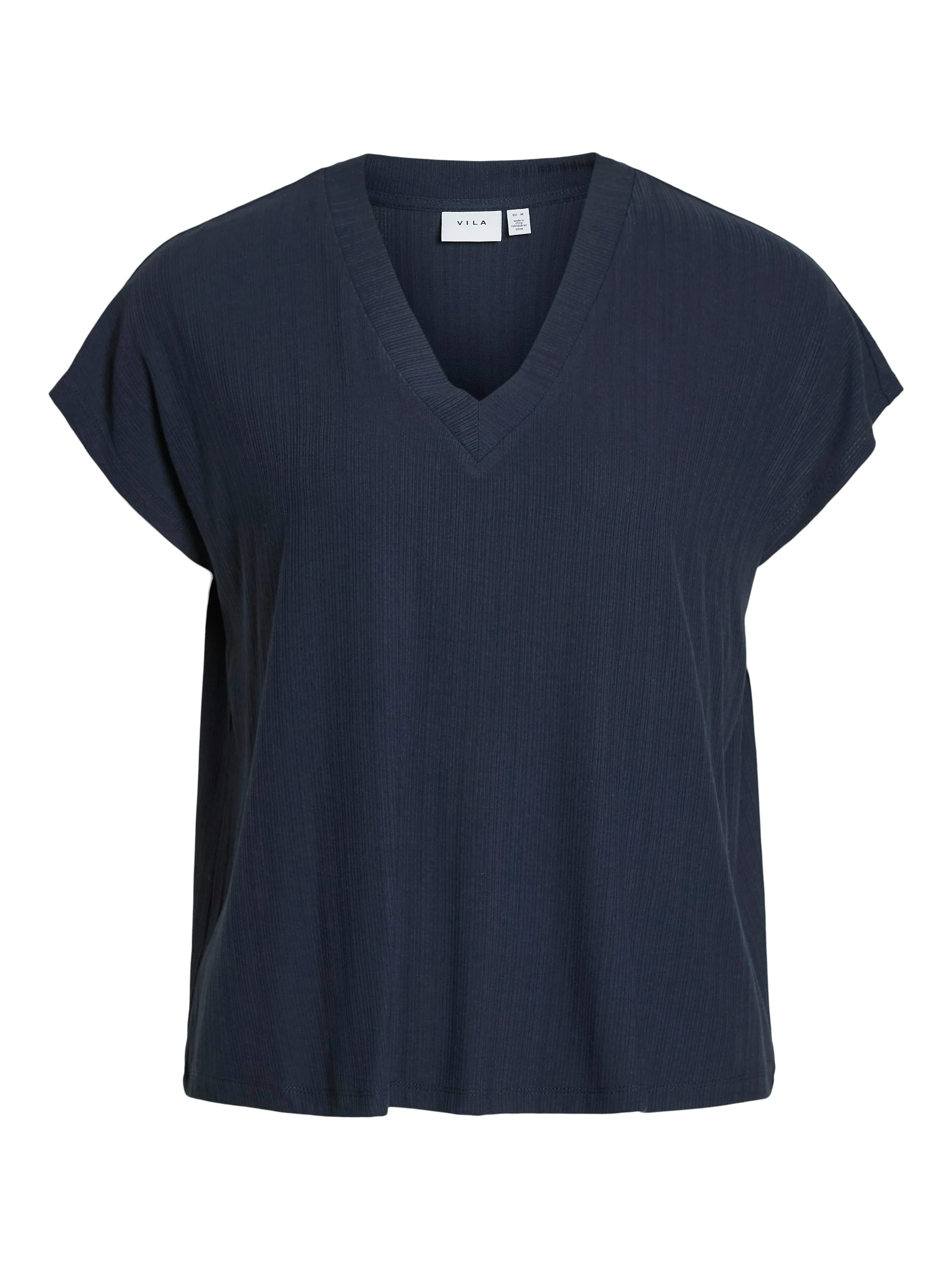 Dimita V-Neck Top (Navy Blazer)