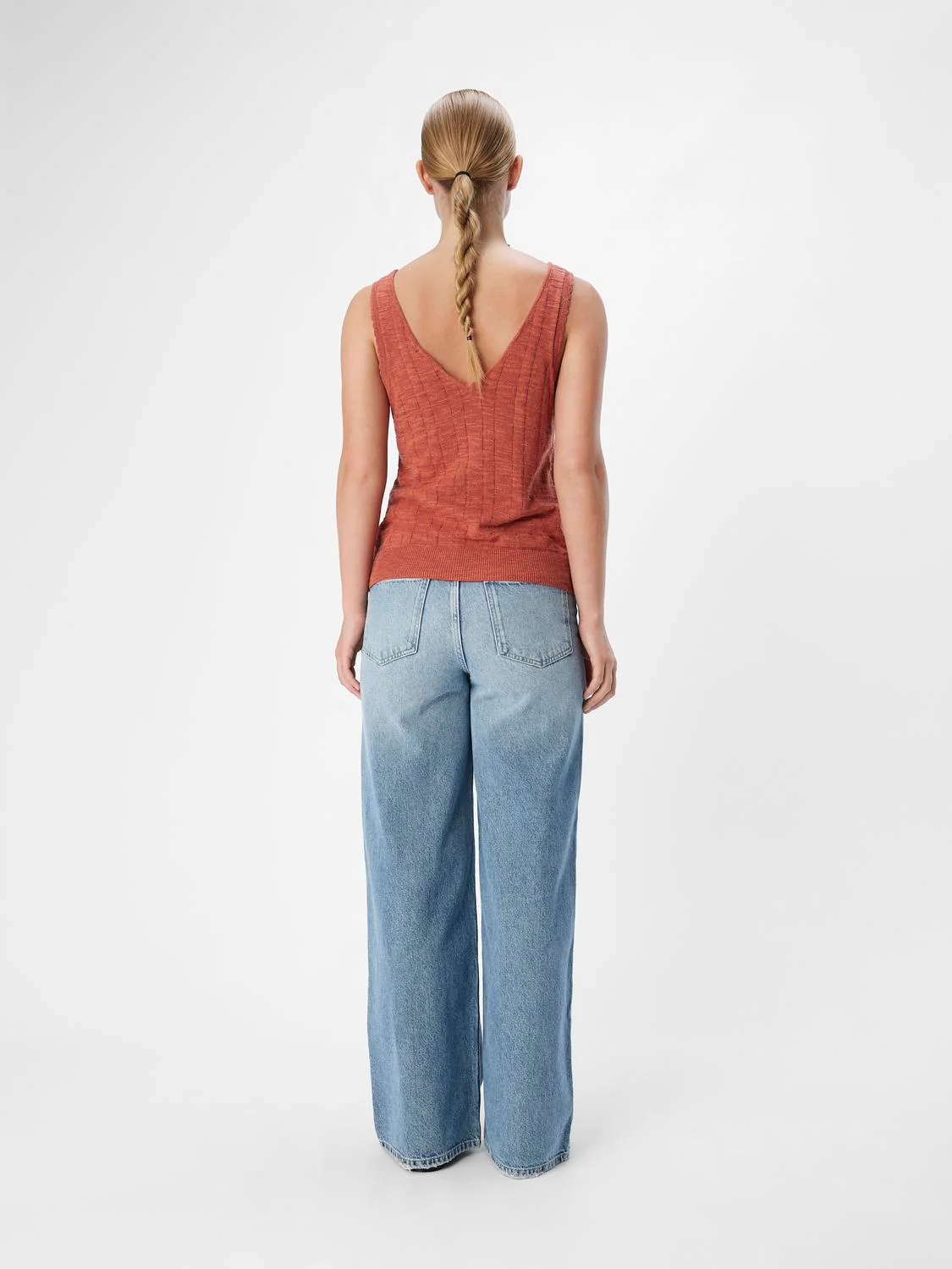 Dimka Sleeveless Knit Top (Redwood) - Image 4