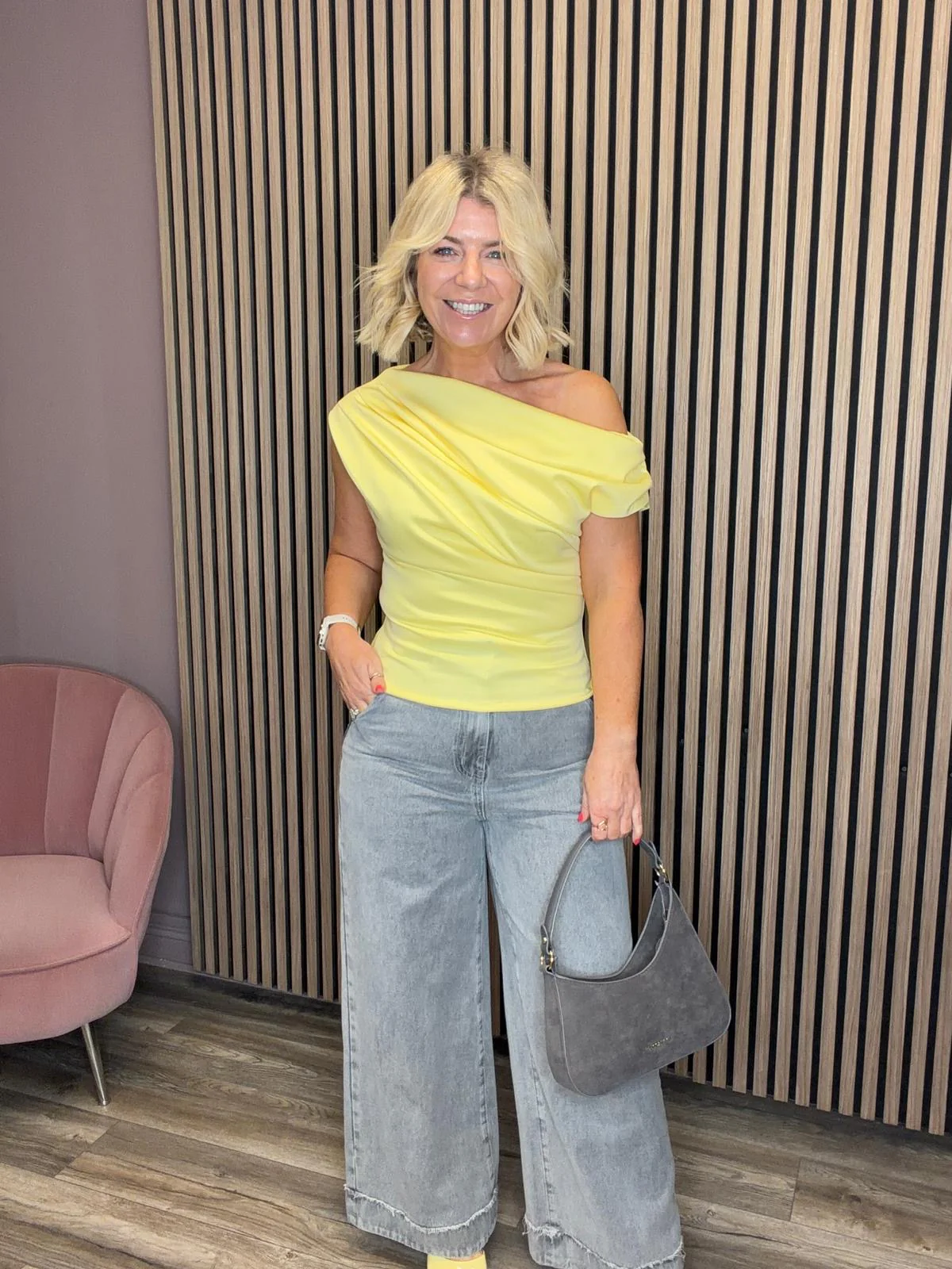 Donna Asymmetric Top (Yellow) - Image 2