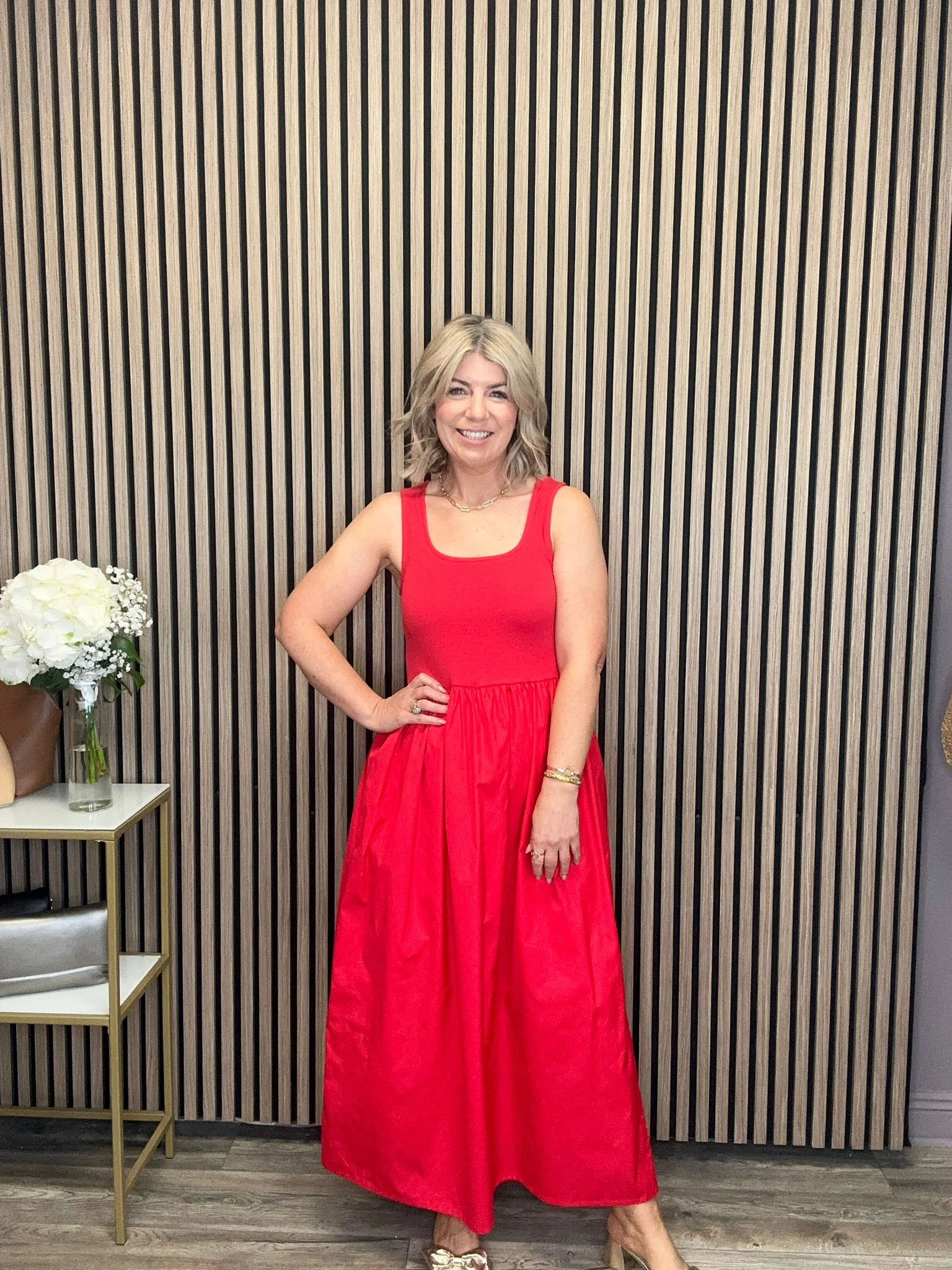 Dulla Maxi Dress (Goji Berry) - Image 2