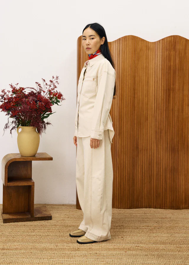 Duras Denim Shirt (Cream) - Image 7