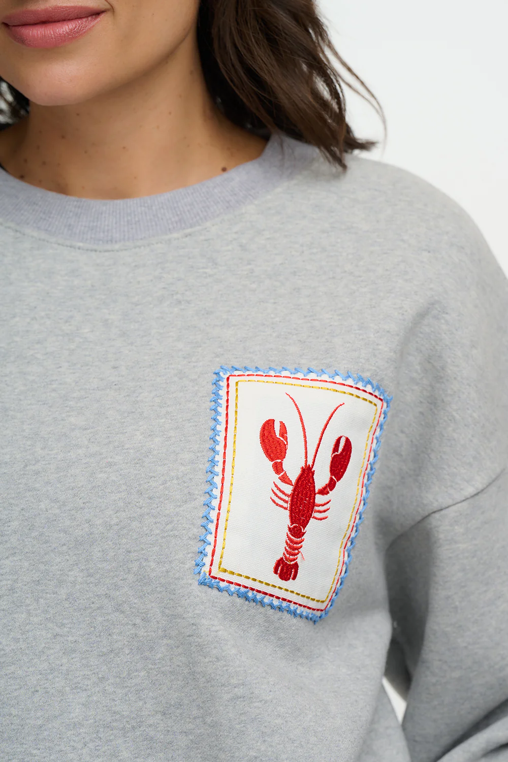 Eadie Relaxed Sweatshirt (Grey) - Image 4